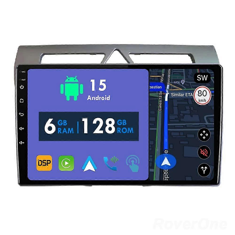 Car Radio 6G+128G CarPlay GPS Navigation Head Unit for Kia Morning Picanto 2007 - 2010 Android Auto Bluetooth Stereo Touch Screen