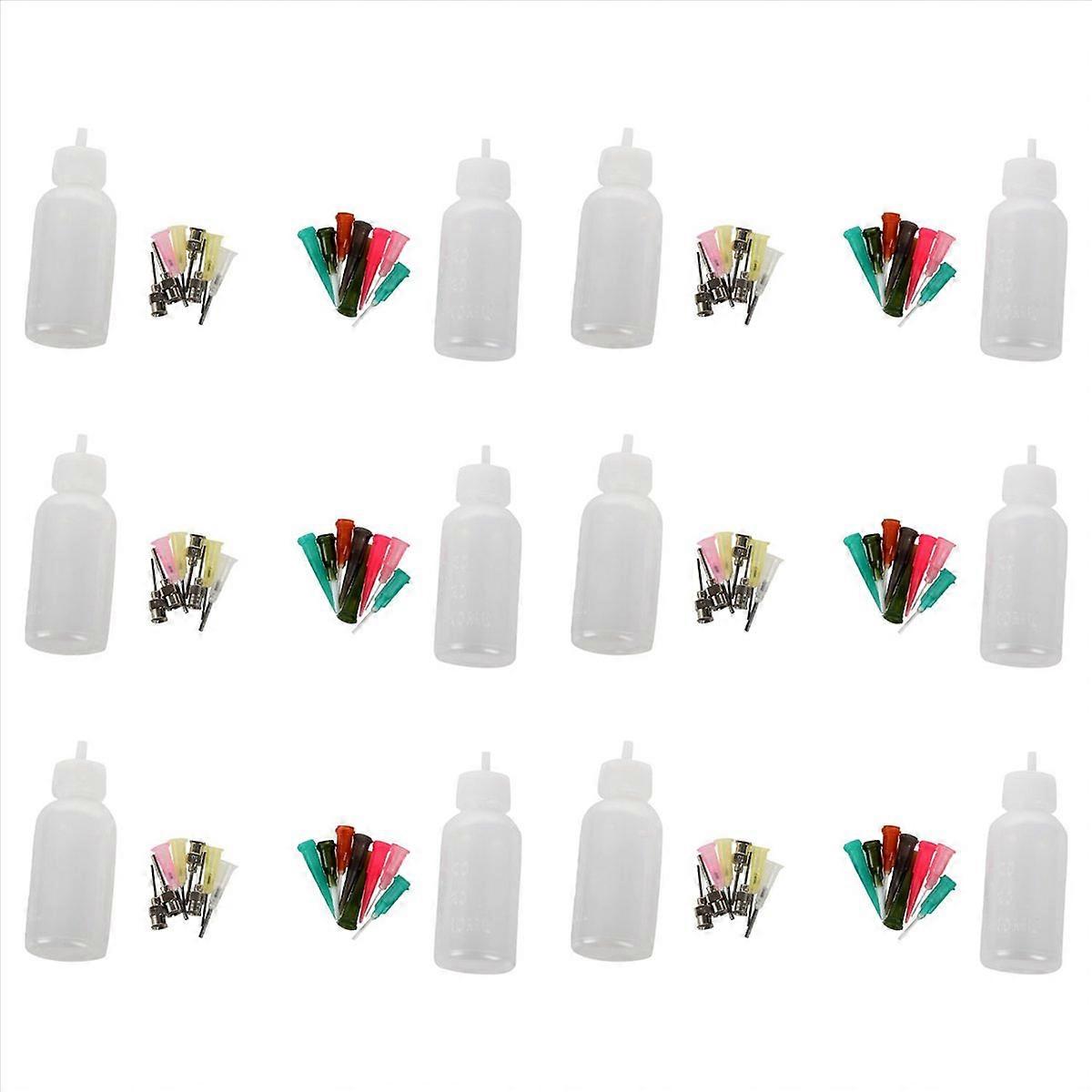 16 pc/Set Henna Kit Applicator Nozzles Bottles Paste Tattoo