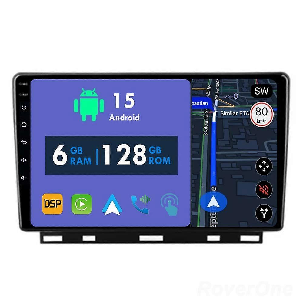 Car Radio 6G+128G CarPlay GPS Navigation Head Unit for Renault Clio 5 Lutecia 2019 - 2021 Android Auto Bluetooth Stereo Touch Screen