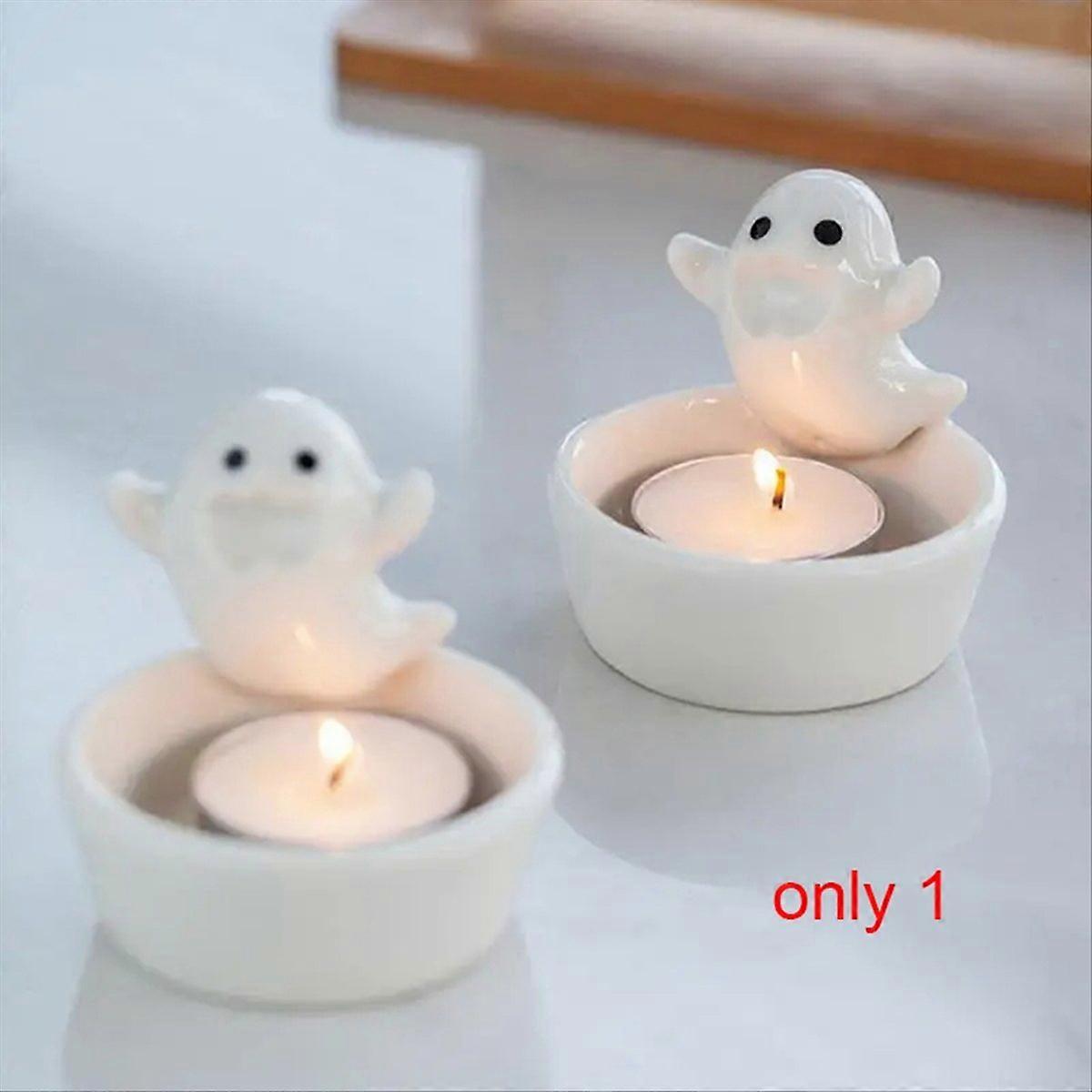 Ghost Candle Holder Cute Ghost Candlestick Aromatherapy Candle Holder