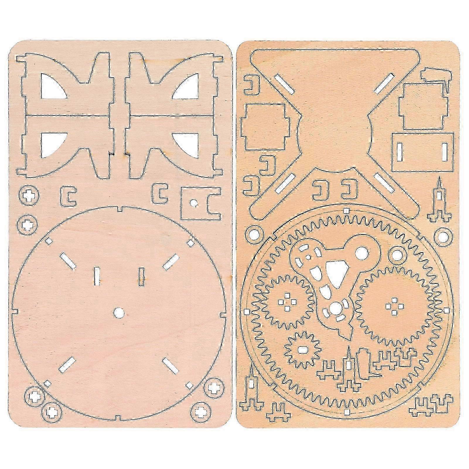 Solar System Model with Sun, Earth, and Moon - Wooden Puzzle for STEM Education and Astronomy Learning