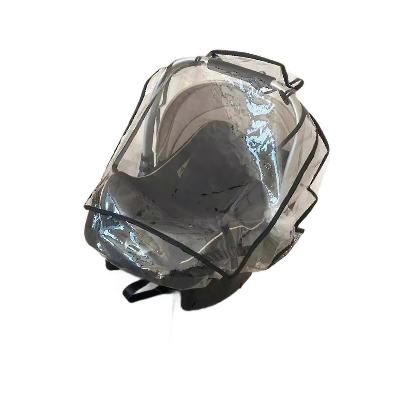 Multipurpose Baby Strollers Rain Cover Windproof EVA Transparent Window For Outdoor Different Weather Use Multicolor