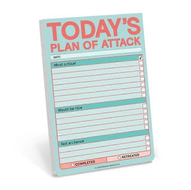 Knock Knock Todays Plan Of Attack Great Big Stickies Pastel Version by Knock Knock Other printed item Book