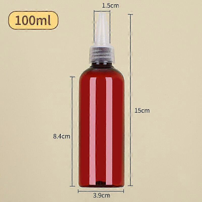 10-100Ml Empty Dropper Bottle Transparent Plastic Refillable Nozzle Dropper With Cap Small Extrusion Bottle Portable Packing