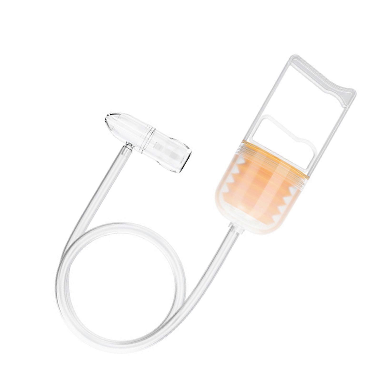 Manual Baby Nasal Aspirator with Soft Round Tip, Handheld Nose Cleaning for Infants Adjustable Suction Easy Cleaning Multicolor