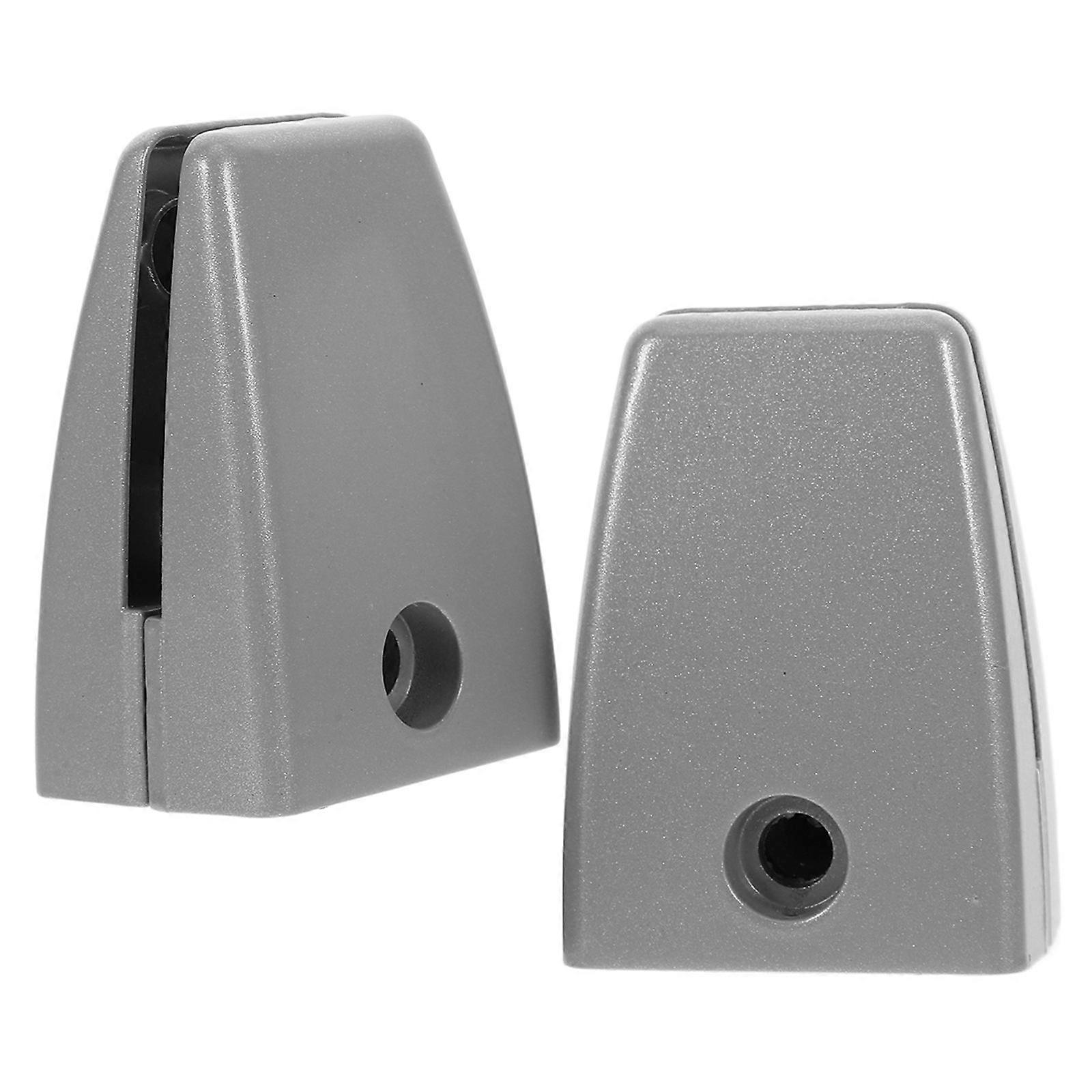 Office Desk Divider Clip Adjustable Partition Clamp 2Pcs in Silver