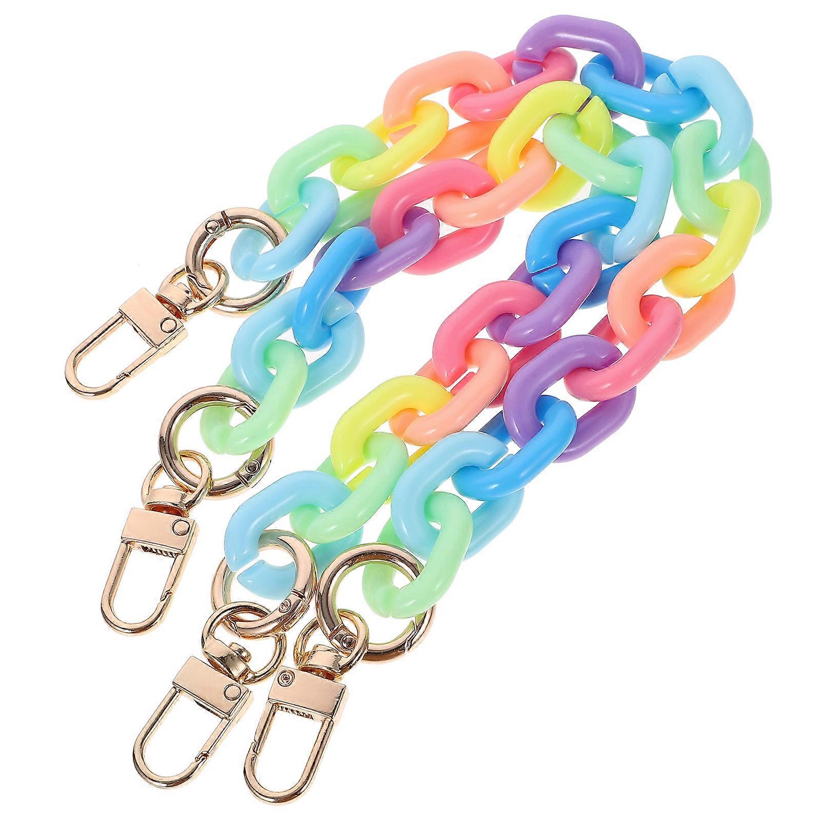 Resin Chain Strap for Handbag Replacement and DIY Bag Use 2Pcs