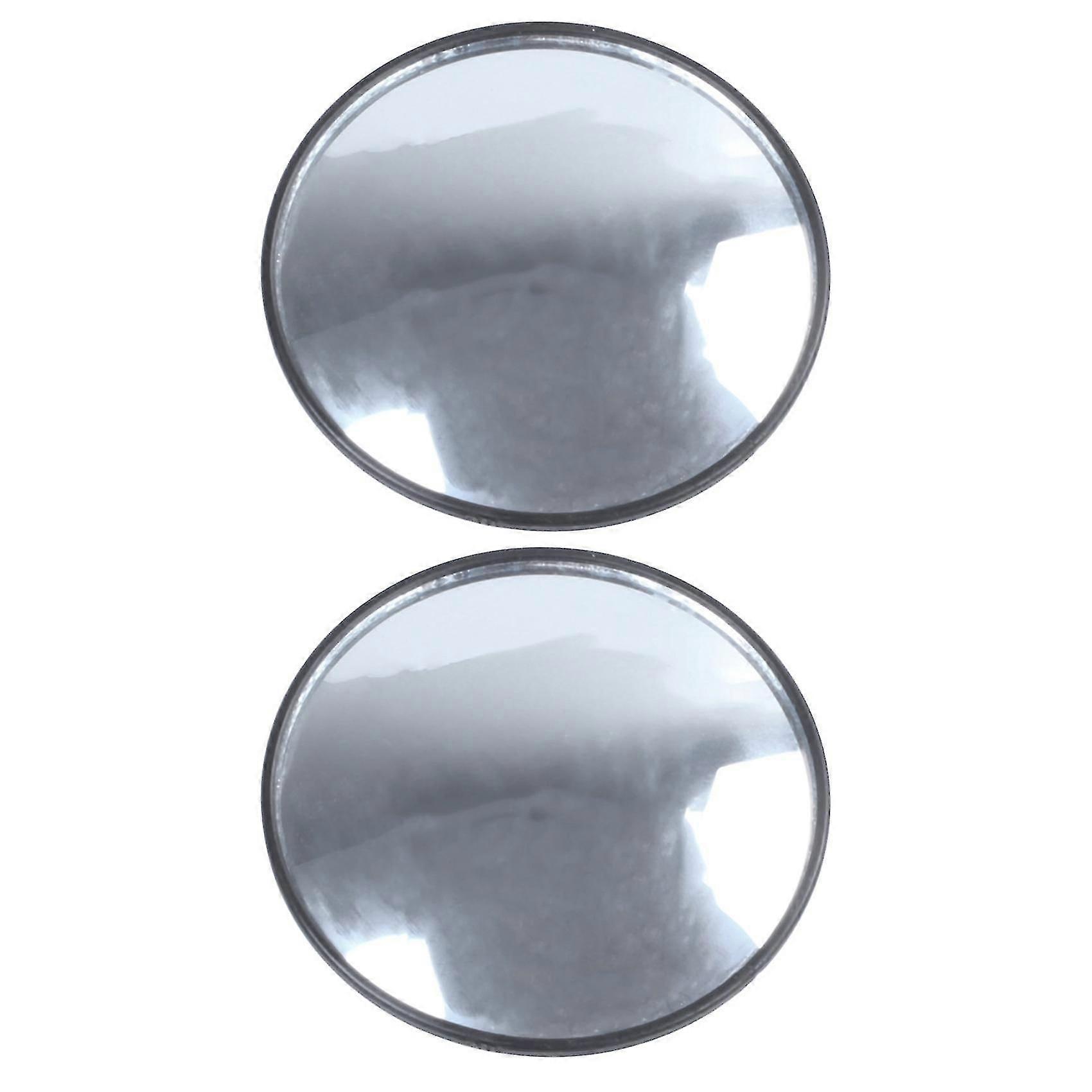 2x 95mm Od Adhesive Round Convex Rear View Mirror (WR) for Side Mirror