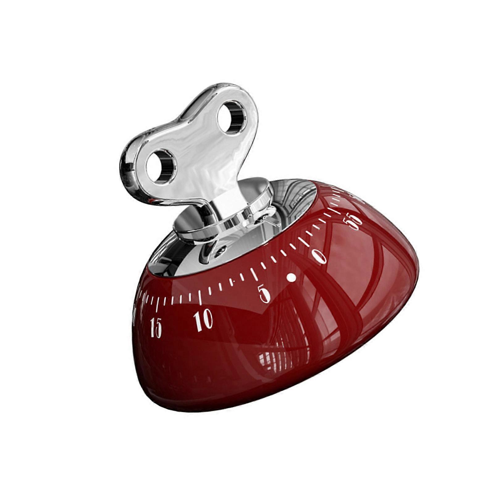 60 Minutes Countdowns Alarm Clock Magnetic Kitchen Cooking Timer Adsorbable Timer Reminder Children Study Tool  Red