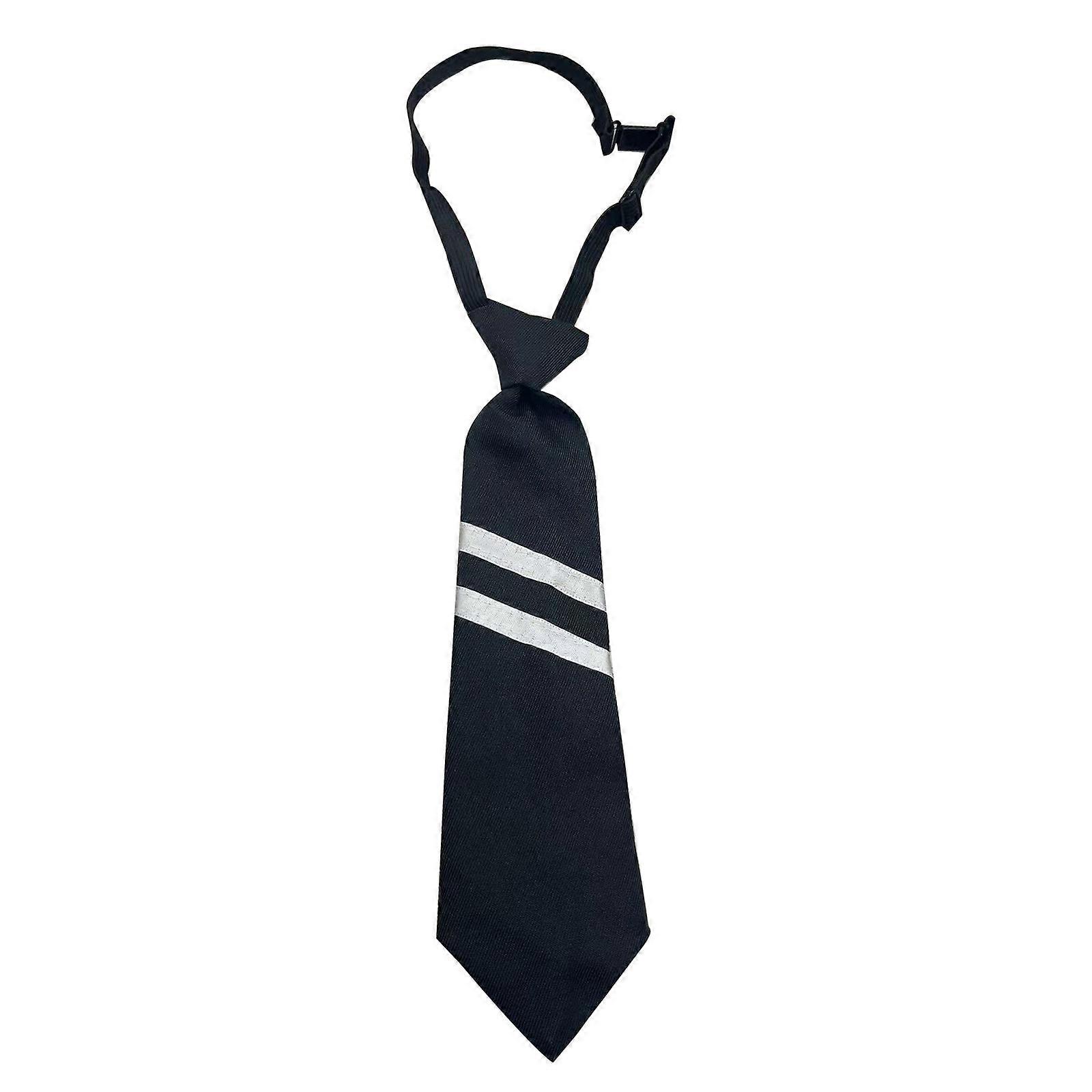 Preppy Style Clip On Necktie Set For Professional Casual Occasion Soft Touch Polyester Fabric Easy Care Design Multicolor