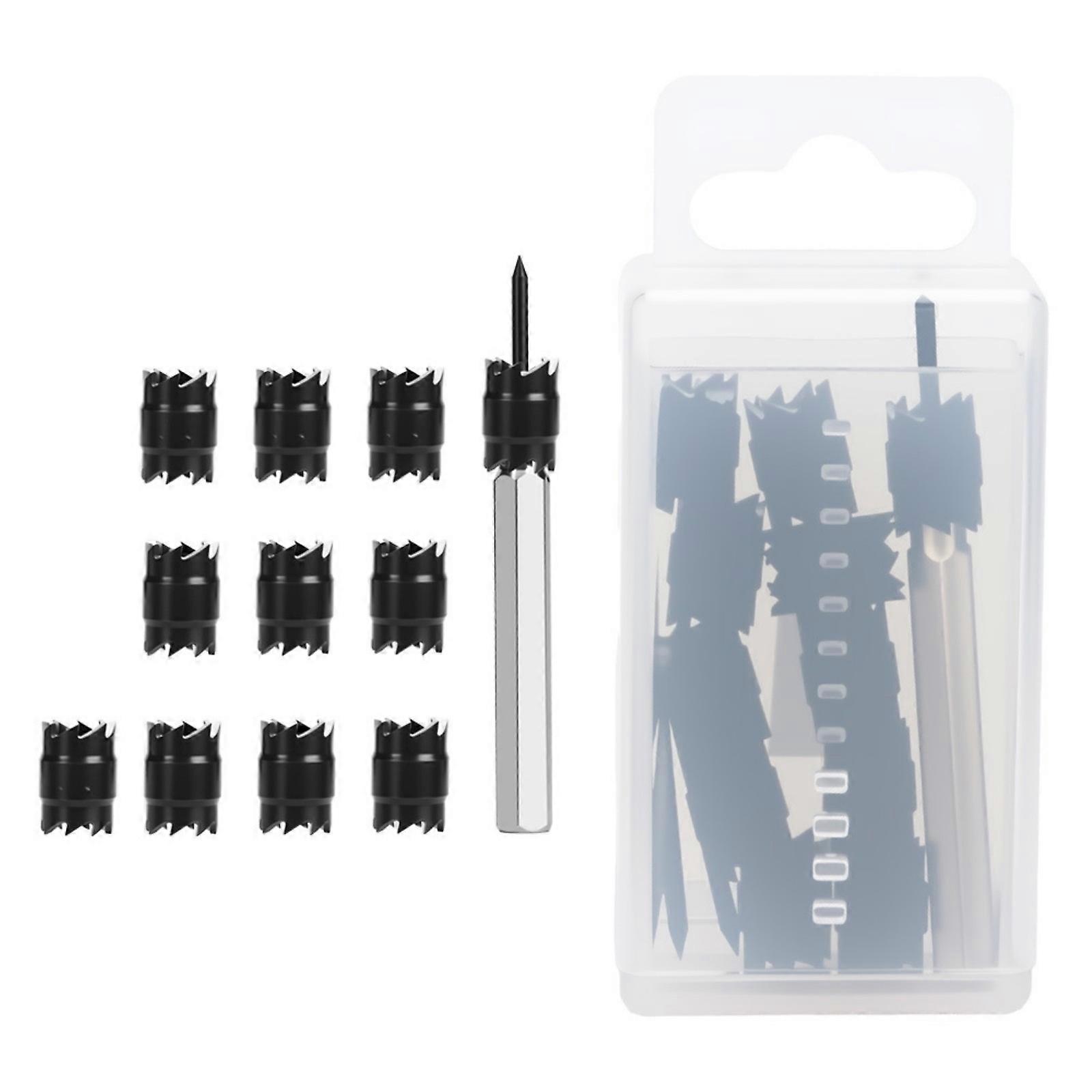 Professional Steel Iron Sheet Hole Cutter Drill Bit Set Multiple Size Multipurpose Metal Drilling Tool With Storage Case Multicolor