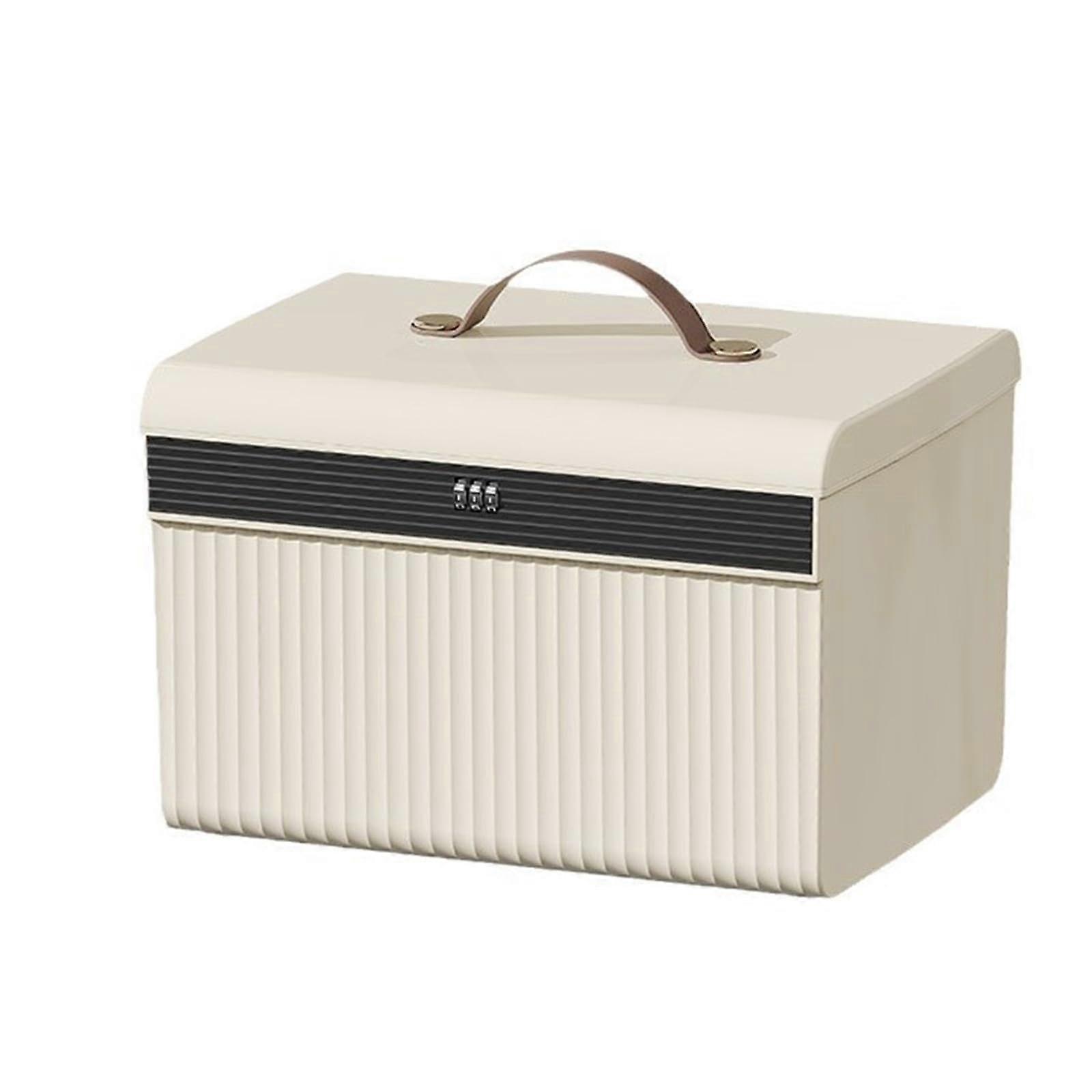 Portable Lockable Storage Container Large Capacity Privacy Box For Jewelry Or Passport Travel Organizer