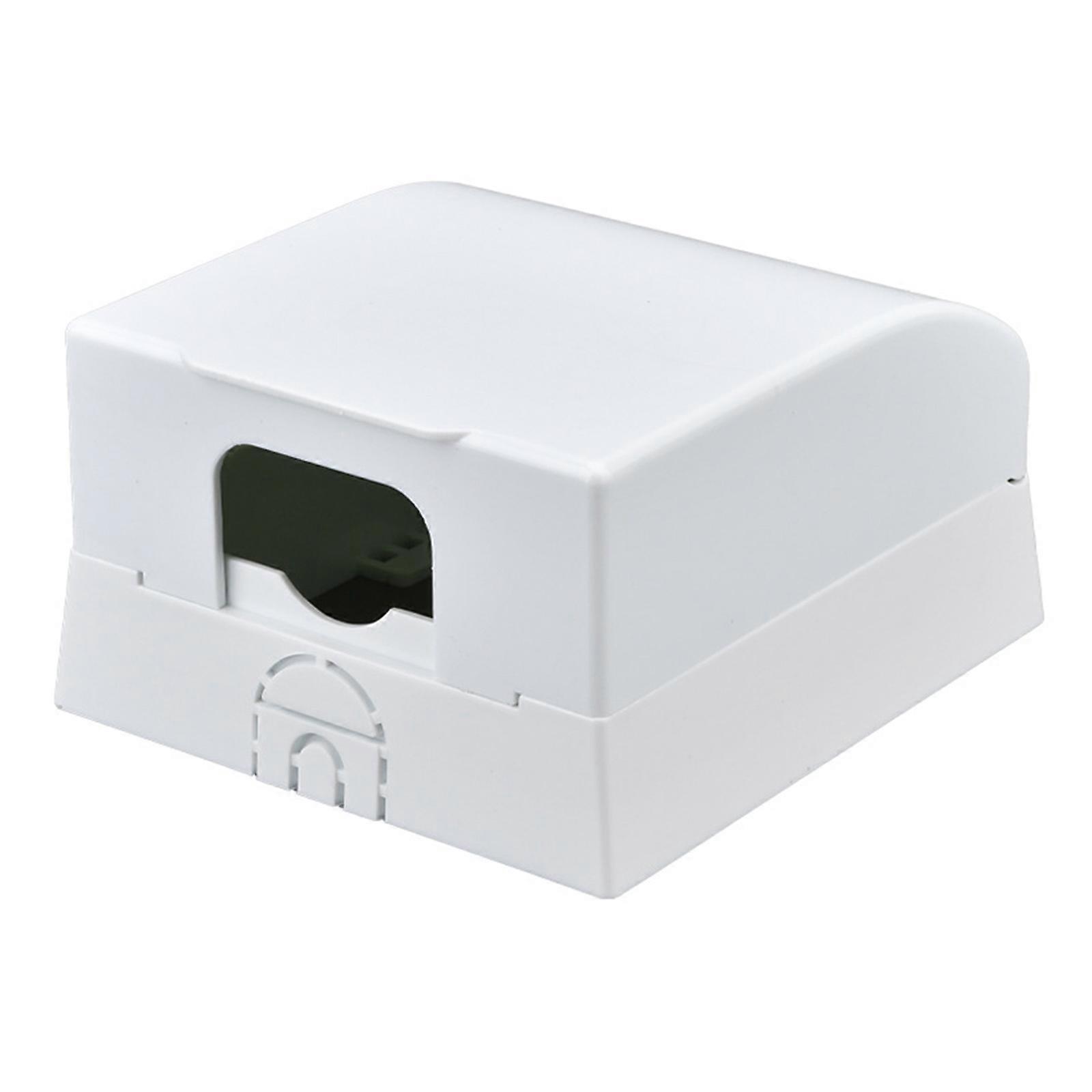 86 Type Outdoor Socket Waterproof Box Socket Case Receptacle Protector Plastic Electrical Outlet Cover Dustproof Box  White