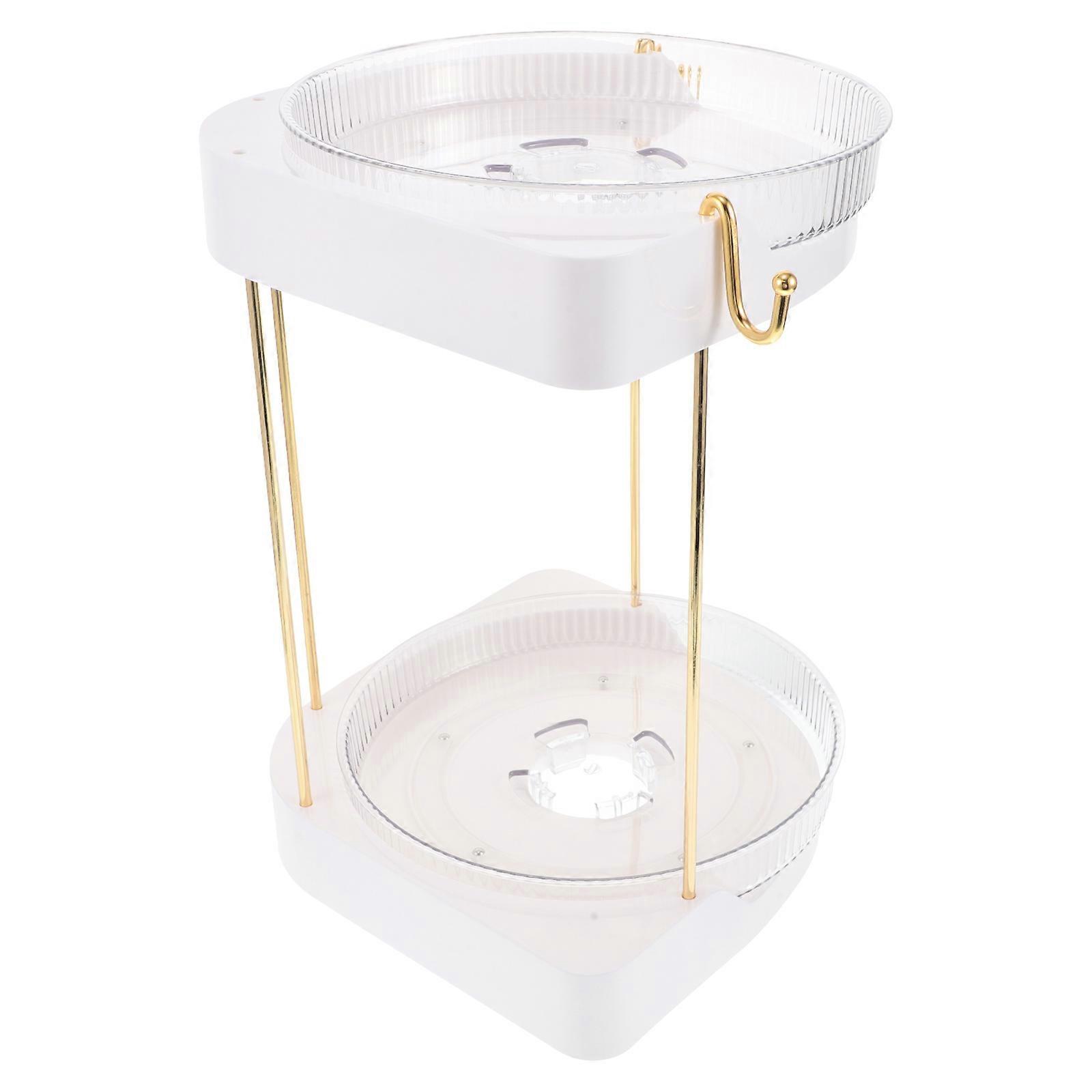 Rotating Cosmetic Organizer Corner Makeup Organizer for Storage