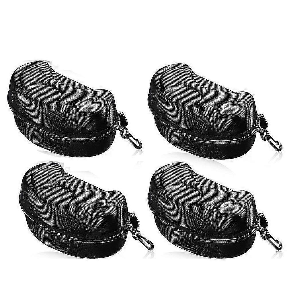 4件冬季滑雪滑雪护目镜盒运动眼镜盒运动眼镜存储架硬质Eva P