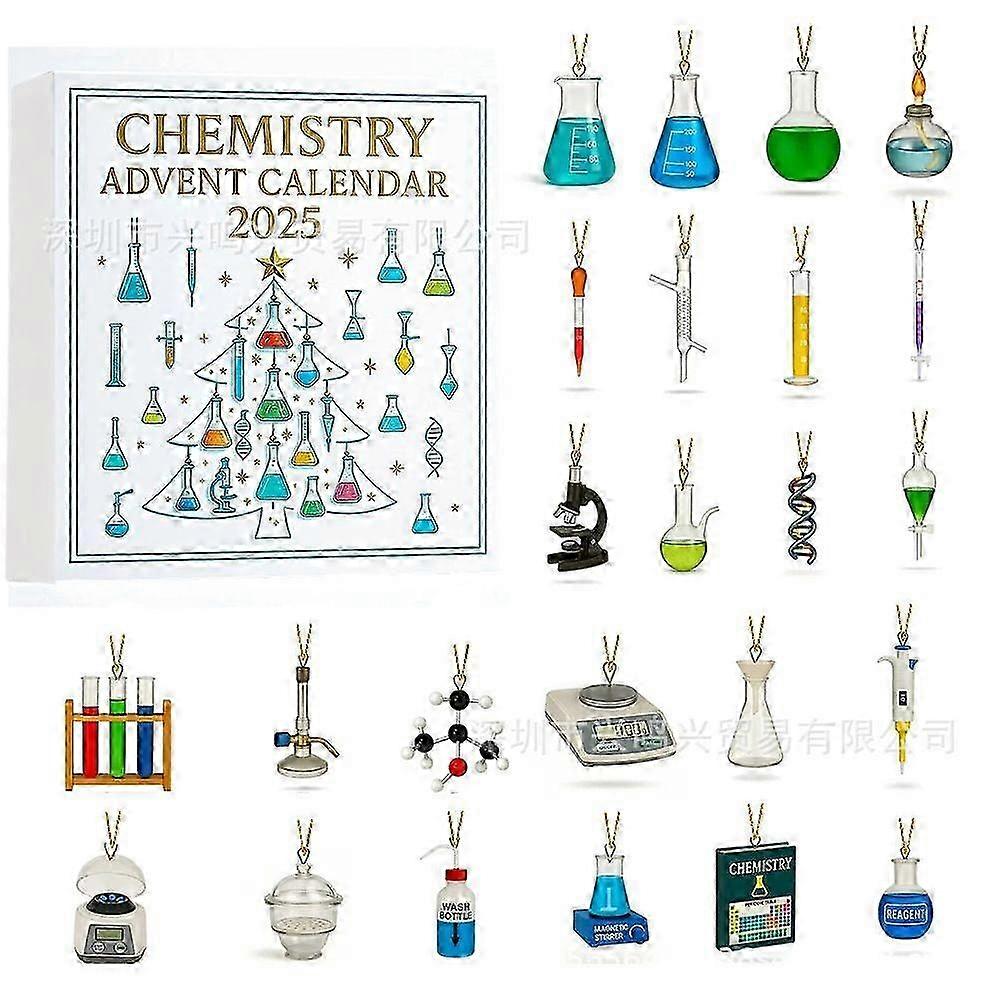 Educational Advent Calendar 2025 with Chemistry Experiments Science Kit