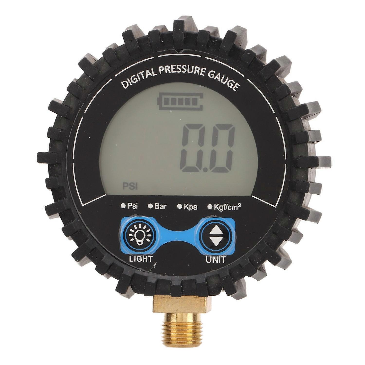 Digital Tire Pressure Gauge LCD Display Four Unit 3‑200PSI Wheel Tyre Air Inflator Monitoring Tester