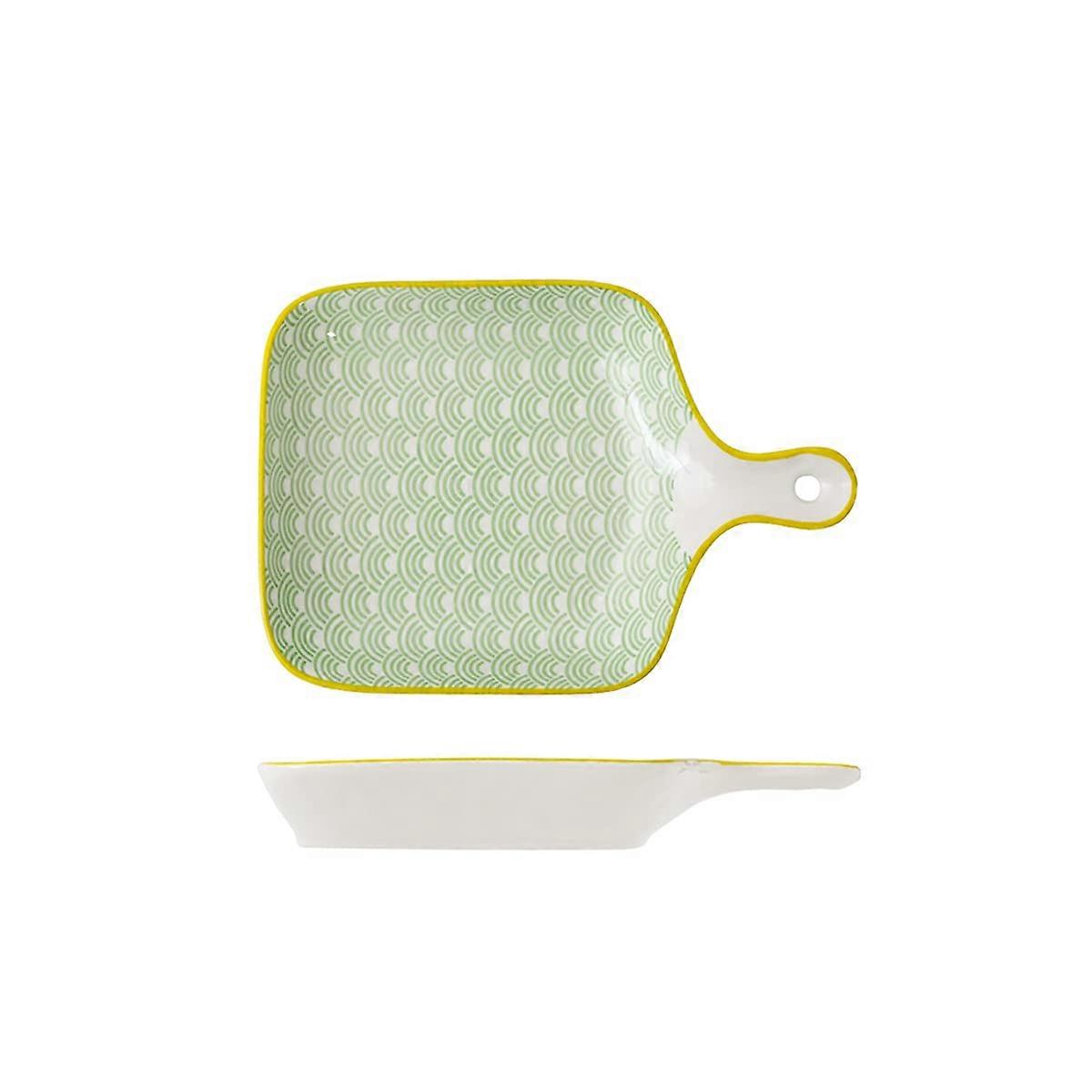 Porcelain Pie Pan Set of 2 with Handles, 8.7 Inch Round Deep Baking Dish for Quiche and Tart (Color B/D)