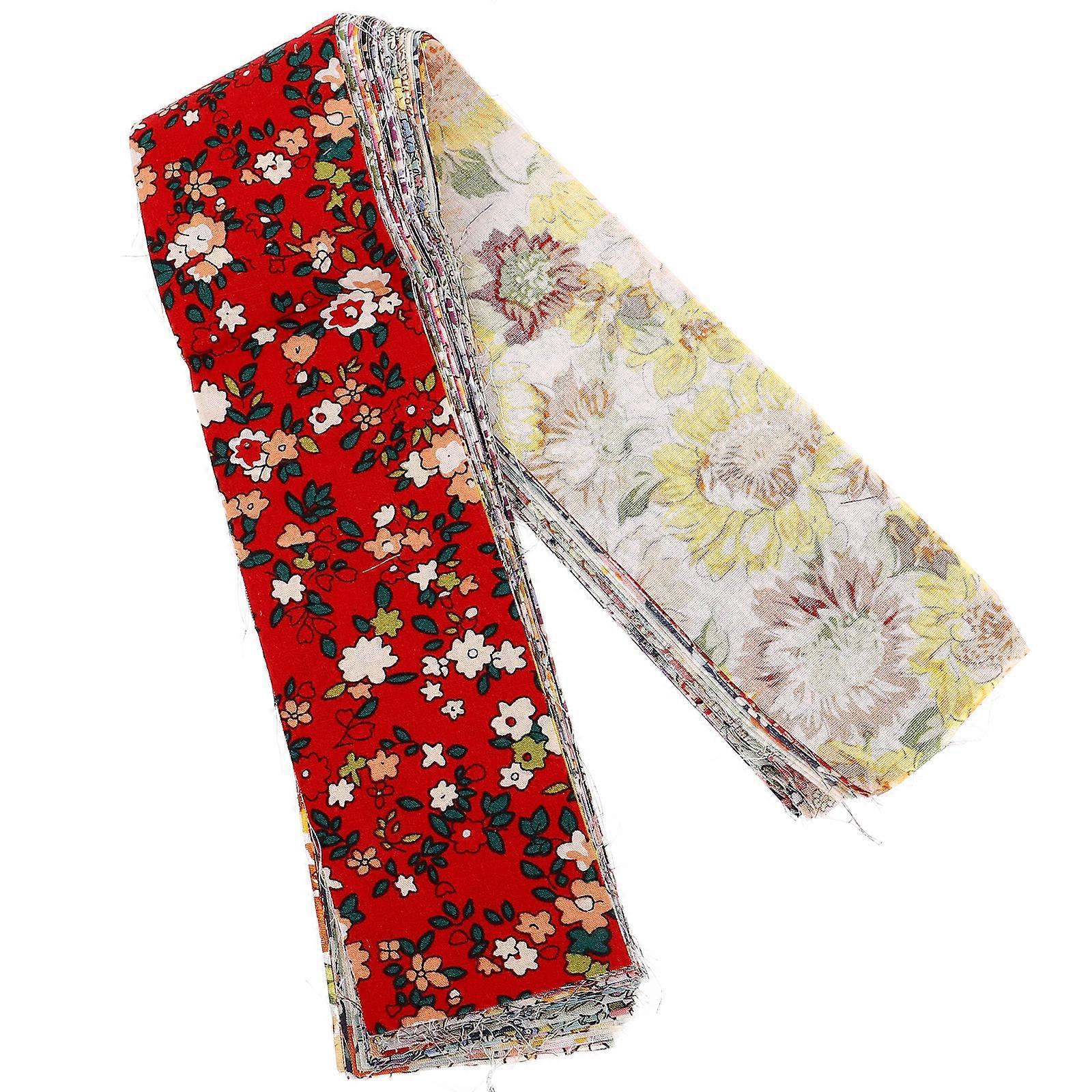 Sewing Fabrics Quilting Fabrics Diy Craft Fabric Strips Multi Color Rectangular Strips 36 Sheets