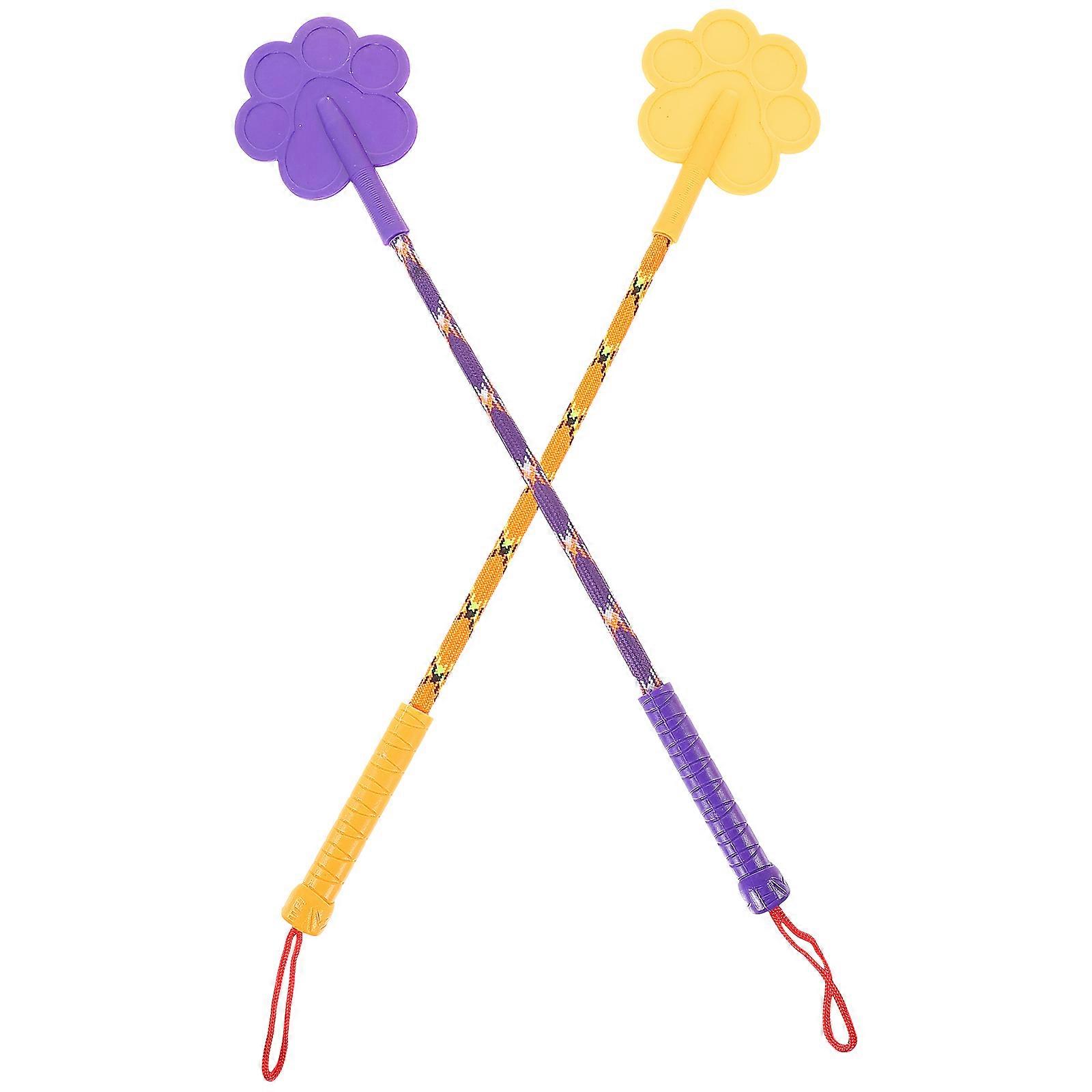 2 יחידות צורת כפה עמידה גומי אילוף כלבים פטפט כלי אילוף לחיות מחמד מתנה אין שוט אילוף כלבים פגוע לגור כלבים (צבע אקראי, גודל קטן)