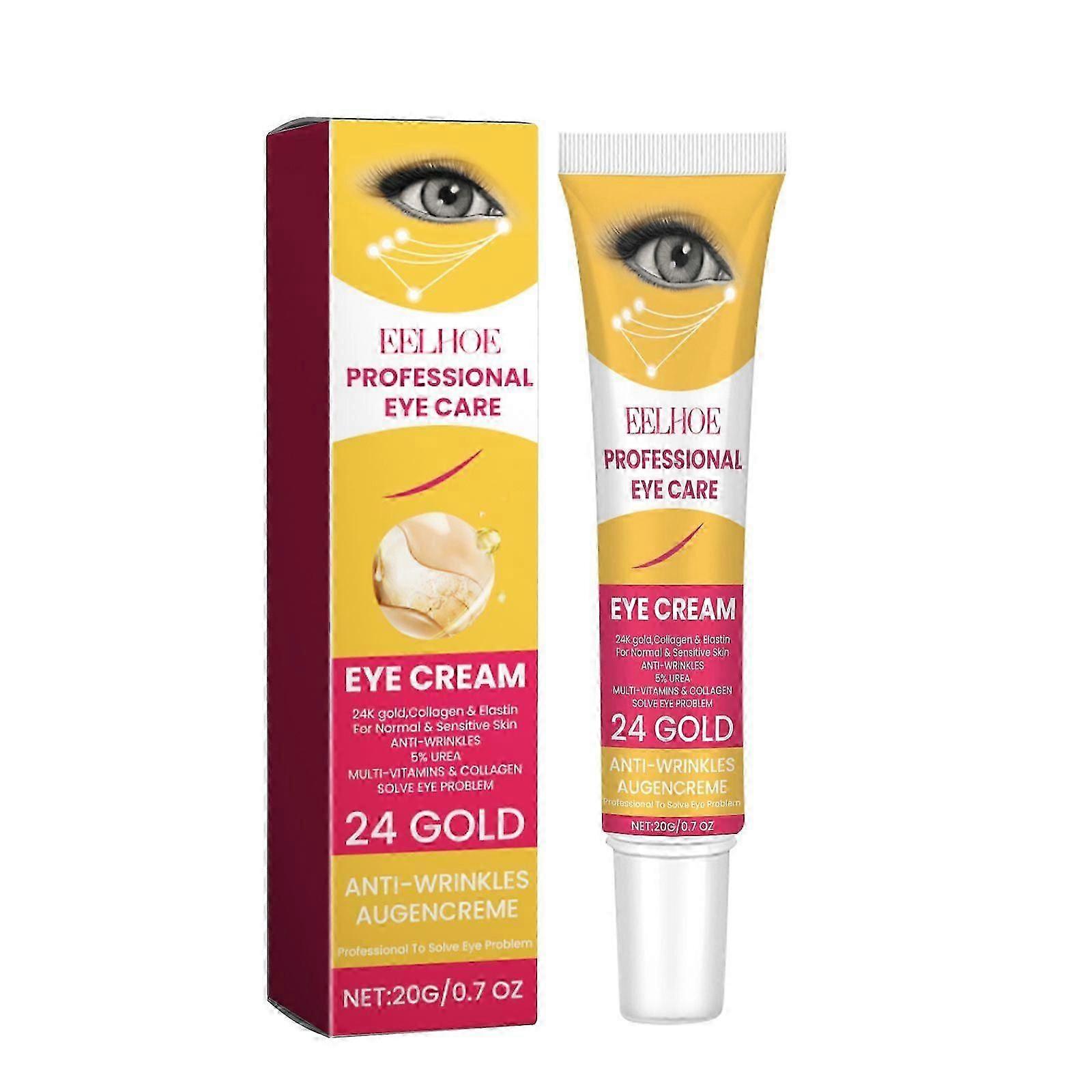 Anti-Aging Eye Cream features real gold