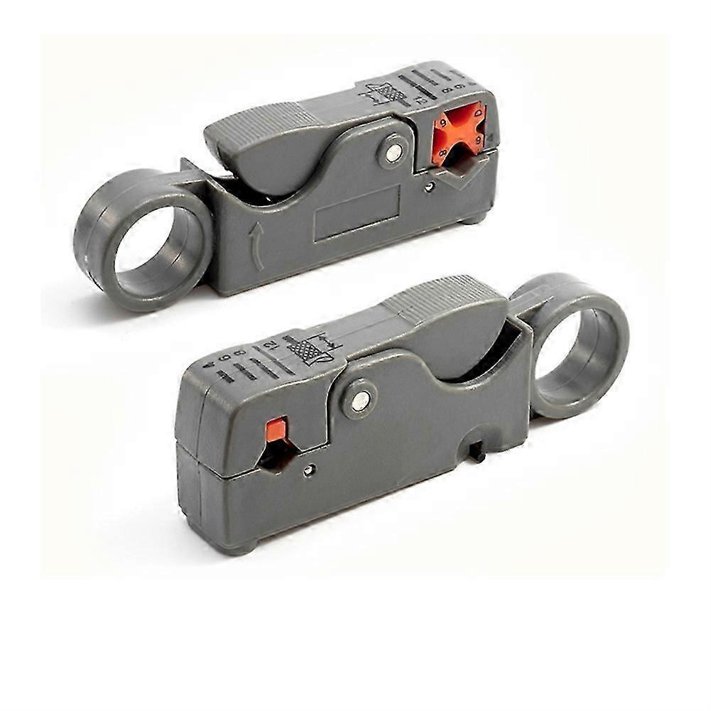 coaxial cable stripper cutter with slitter