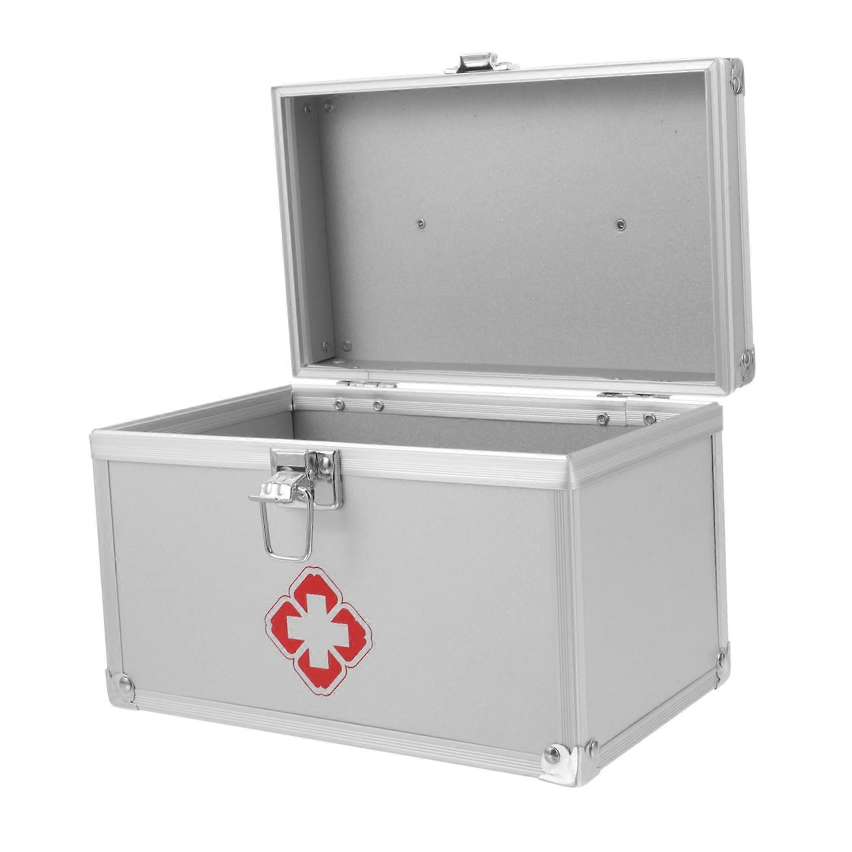 Large Capacity Medicine Storage Box with Handle for First Aid Kit and Emergency Medication Organizer
