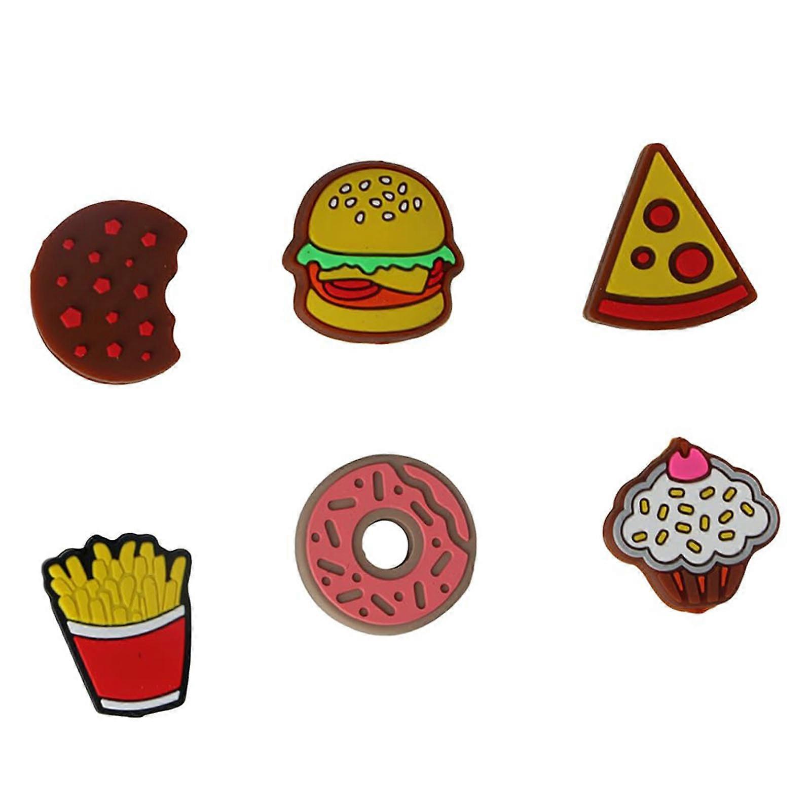 Lovely Food Shape Vibration Dampeners with Bright Hues Realistic Textures for Minimizing Rackets Shock Multicolor