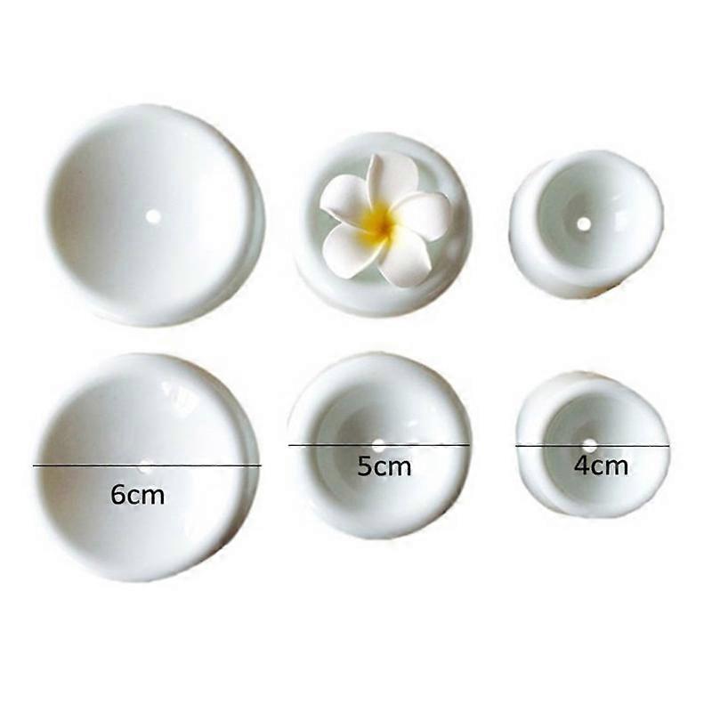 DIY fondant tools (6pcs) - Button-shaped fondant flower shaping and drying mold - Flower design