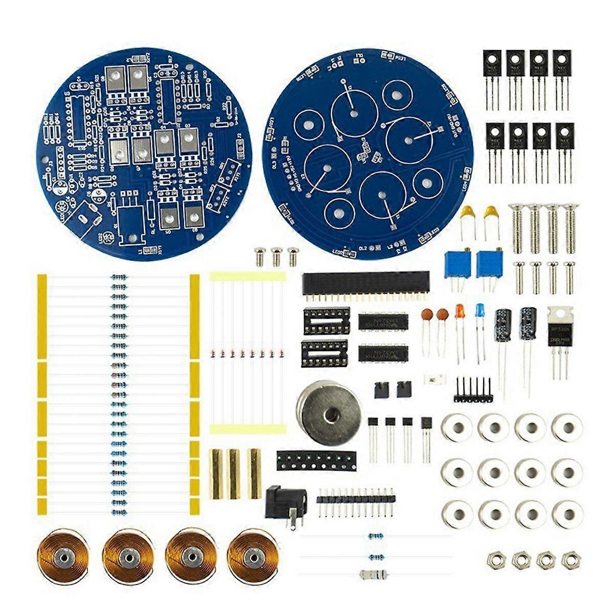 Magnetic Levitation DIY Electronic Kit Experimental Coil Push-Down Module Circuit Welding Kit (Weight Bearing 50g)