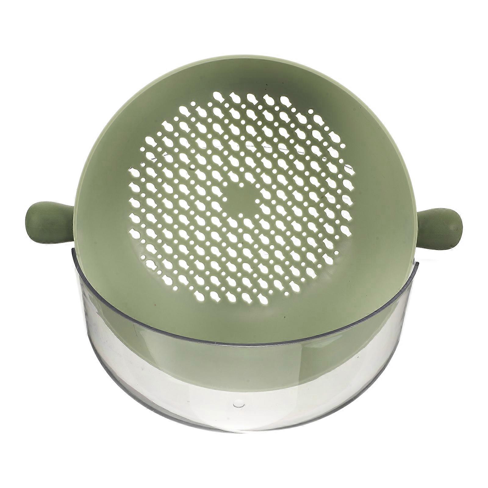Kitchen Colander Dual Layer for Fruit Cleaner Bowl 2 in 1 Strainer