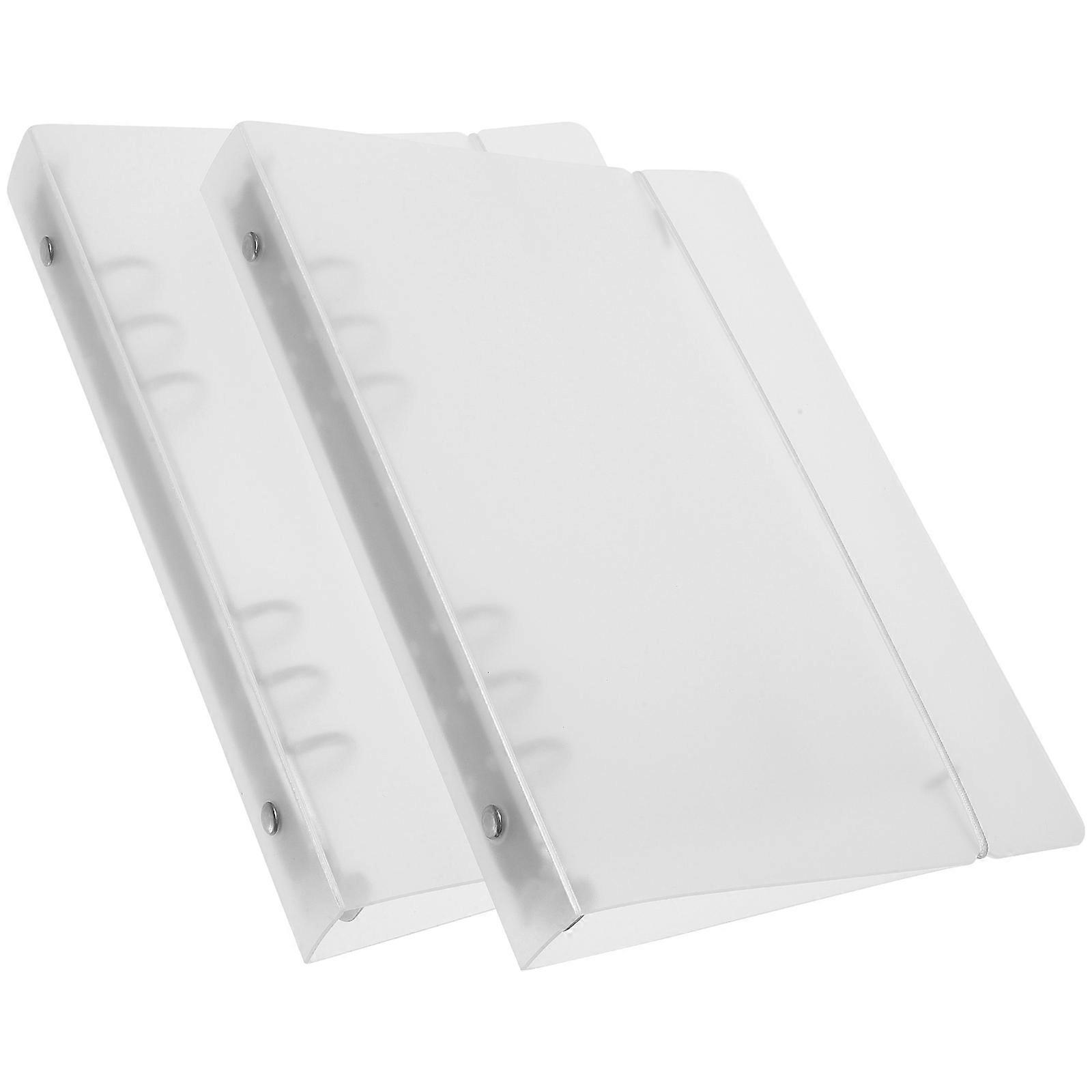 A5 Clear Binder Notebook Shell for Storage Use 8Pcs Office Binder