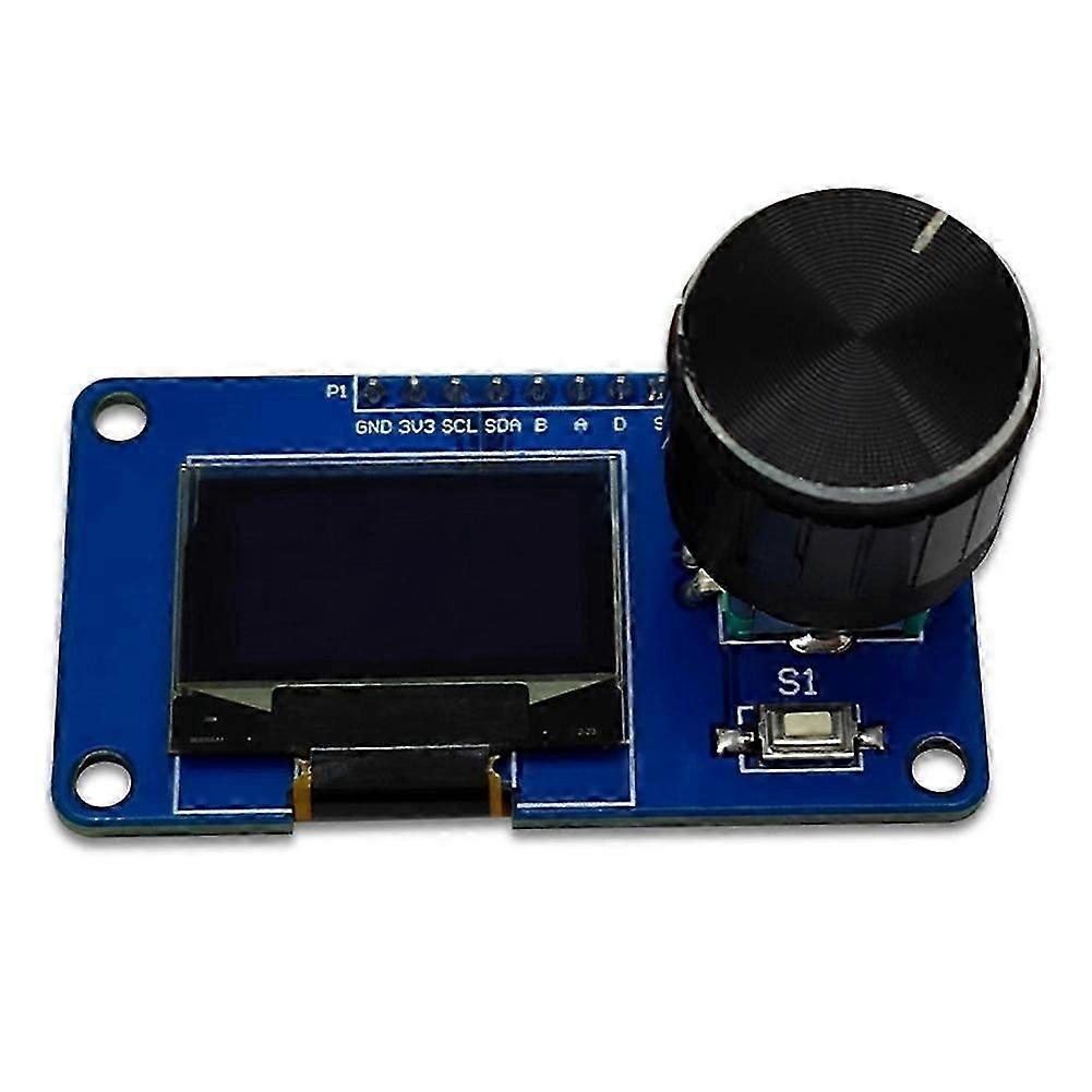0.96 Inch OLED Display Module with Buttons EC11 Rotary Encoder IIC Interface LCD Screen