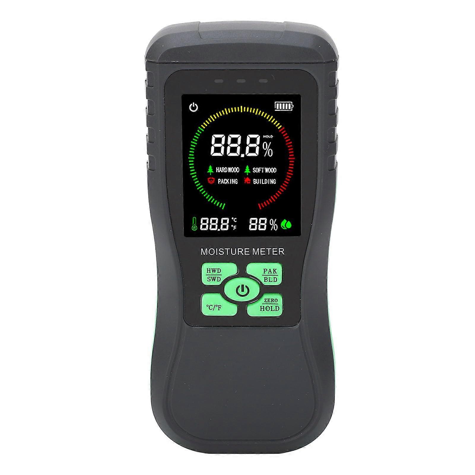 Pinless Moisture Meter for Wood and Drywall with Accurate NonDestructive Detection and LCD Display