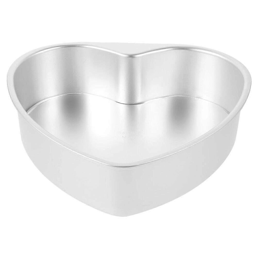 Heart Shape Cake Pan Nonstick Metal Baking Mold for Even Heat and Smooth Release 20.6x19.5x6cm