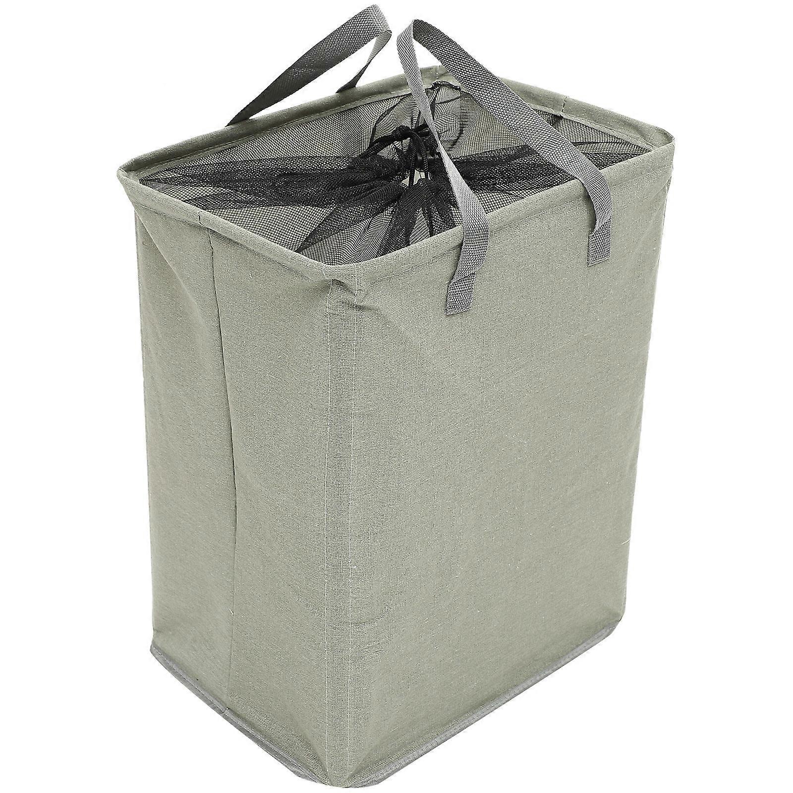 Household Laundry Basket for Storage 2Pcs Large Cotton Linen Hamper