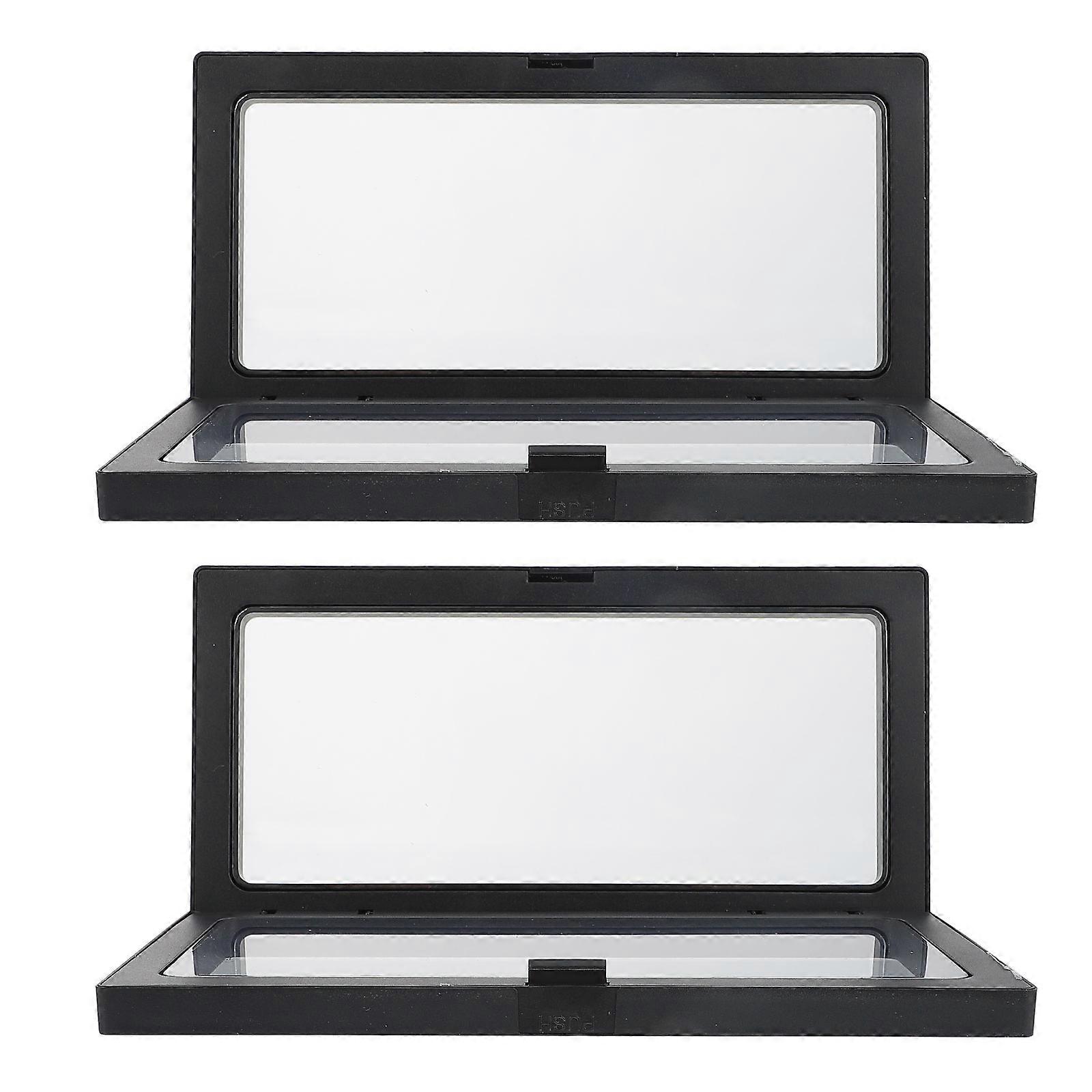 Black Pe Holder for Jewelry Storage 4Pcs Floating Cases