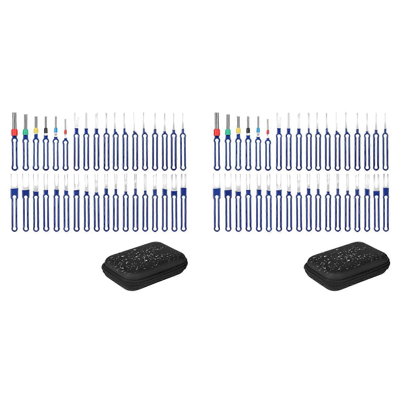 72PC Terminal Removal Tool Kit Pin Extractor Tool, Terminal Ejector Kit, Electrical Wire Connector Pin Removal Tool Kit