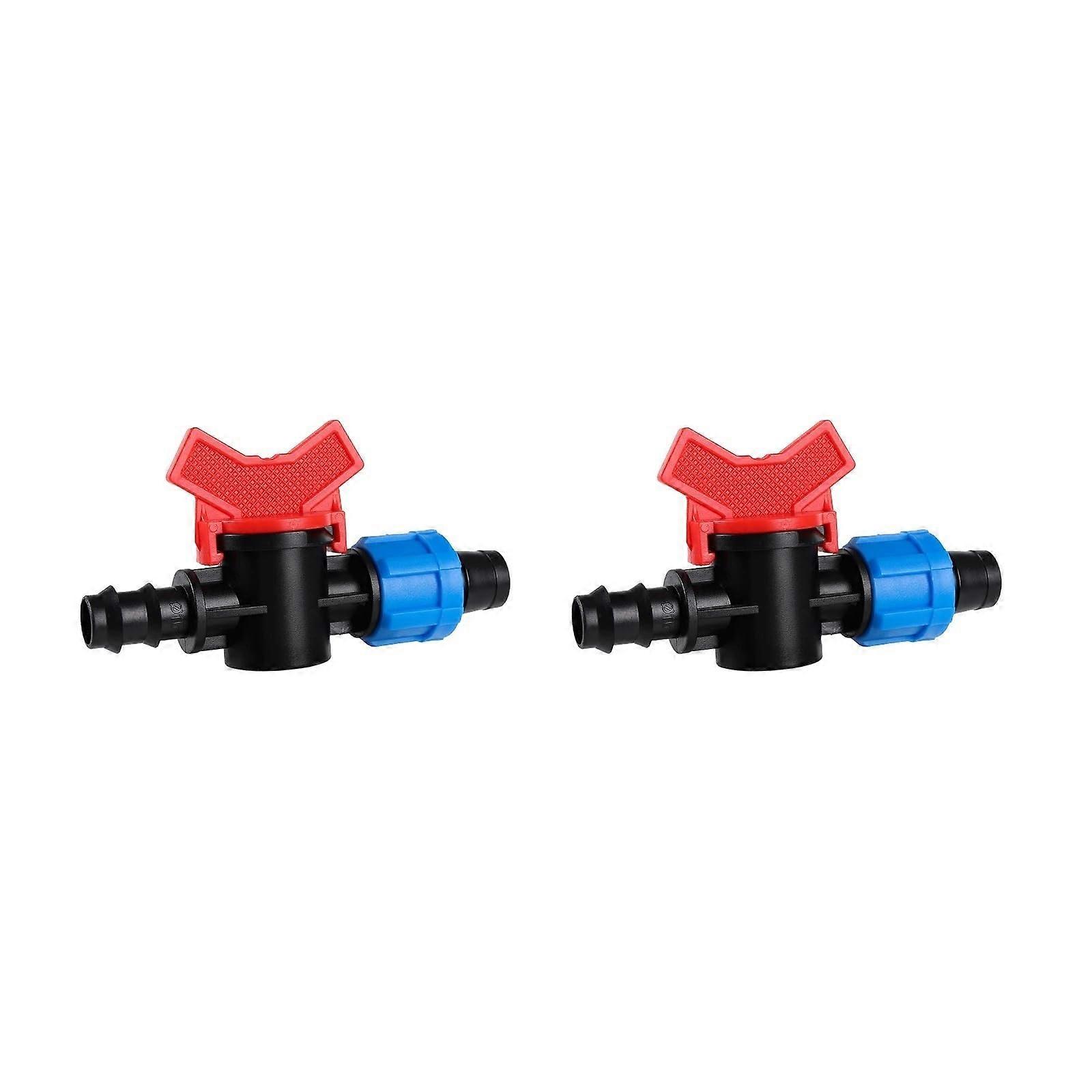 16mm Drip Irrigation Valve Quick Water Shutoff for PE Pipe Garden Easy Flow Control Durable
