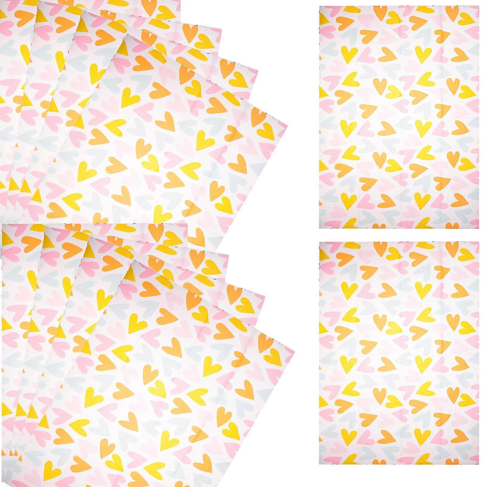 Paper Wrapping Paper for Gift Wrapping 10 Sheets Multi Colored Material