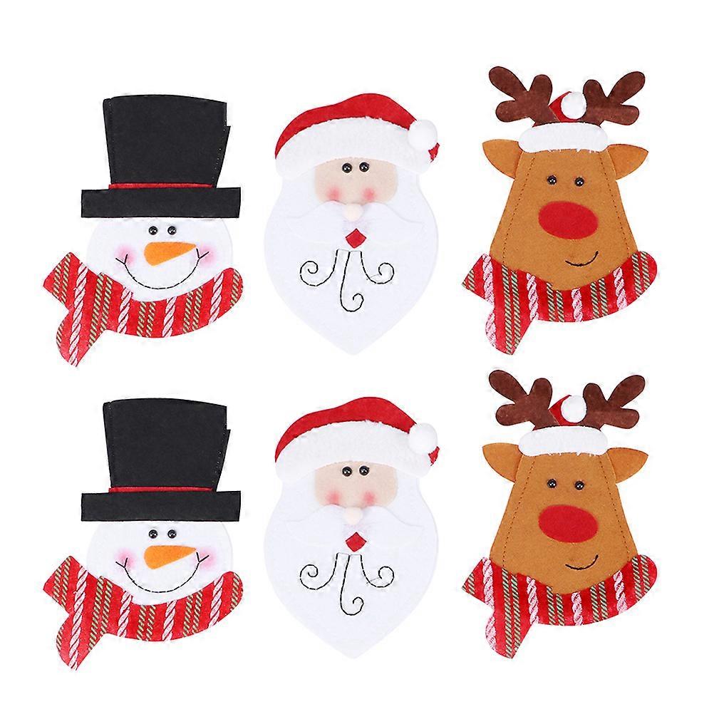 Tableware Cover and Fork Bag for Party Decoration 6Pcs