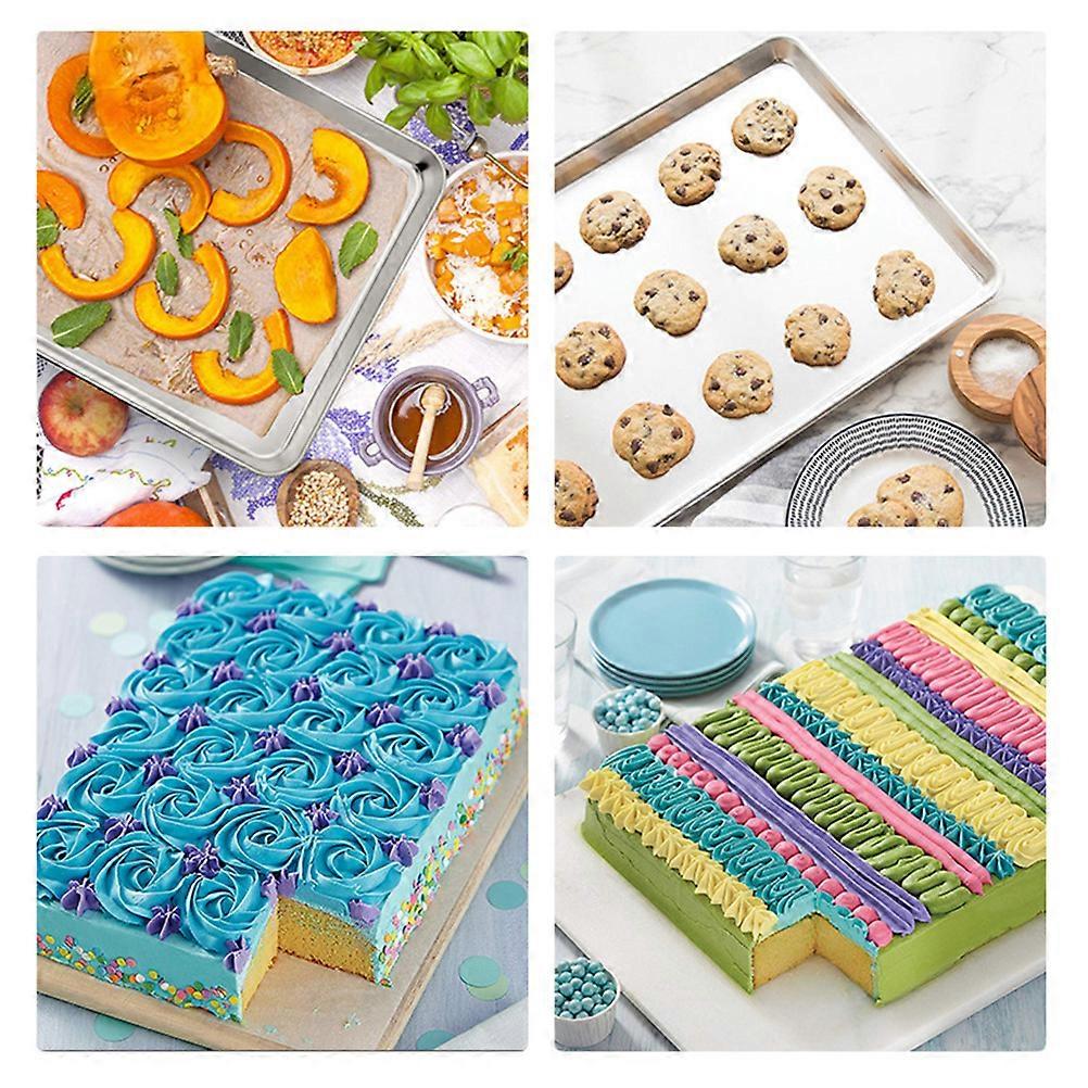 Rectangular Plate Stainless Steel Baking Tray for Kitchen Use 10Inch Steaming Dish