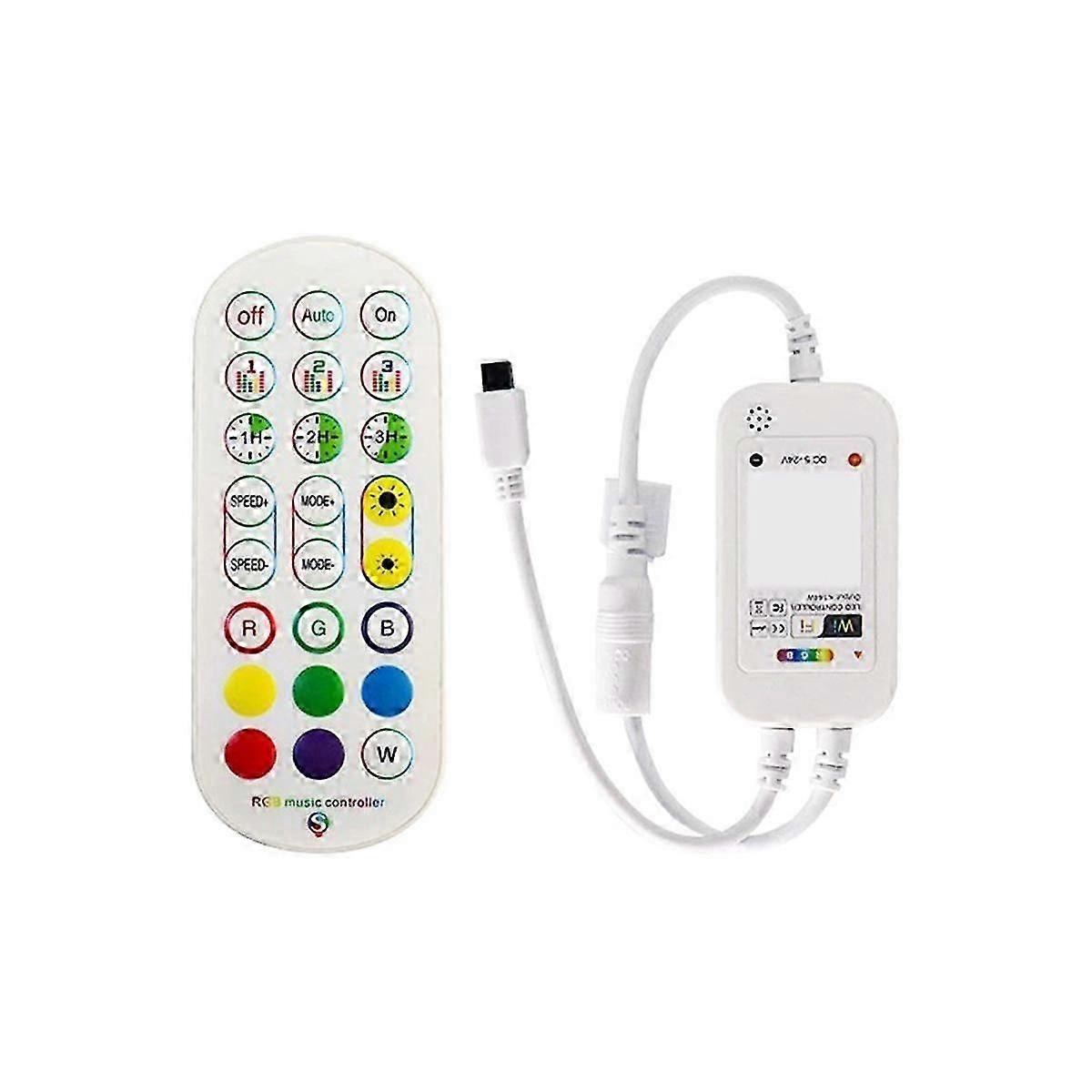 24Keys RGB LED Controller Tuya LED Strip Controller Music Controller with Smart Wi-Fi App Control