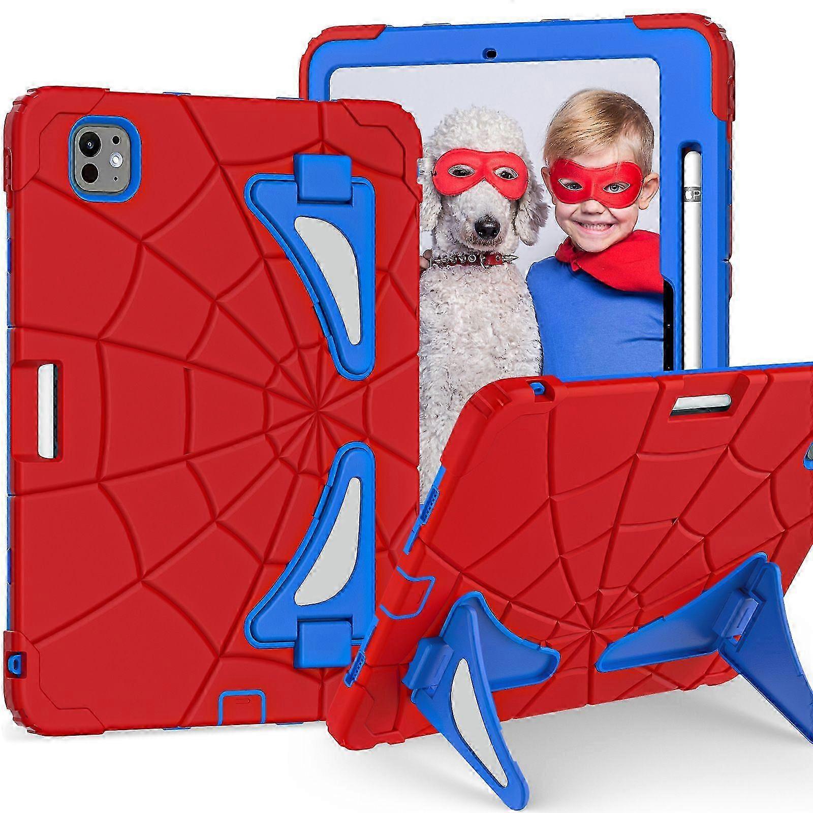 2025 Kids Tablet for iPad Spider-Man Case Blue Red
