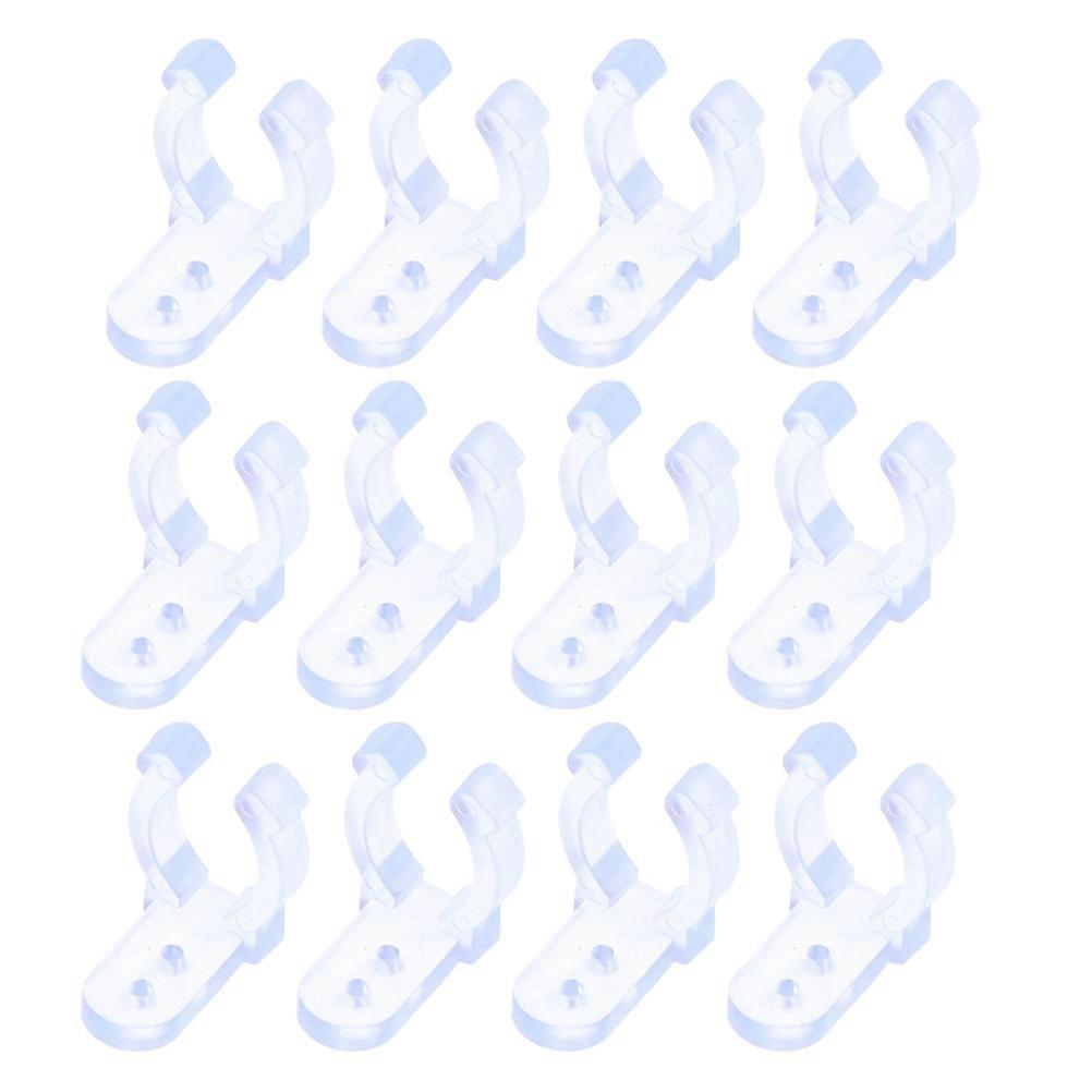 Light Strip Clips Transparent Pc Material for Strip Light 20Pcs Fixing Buckles