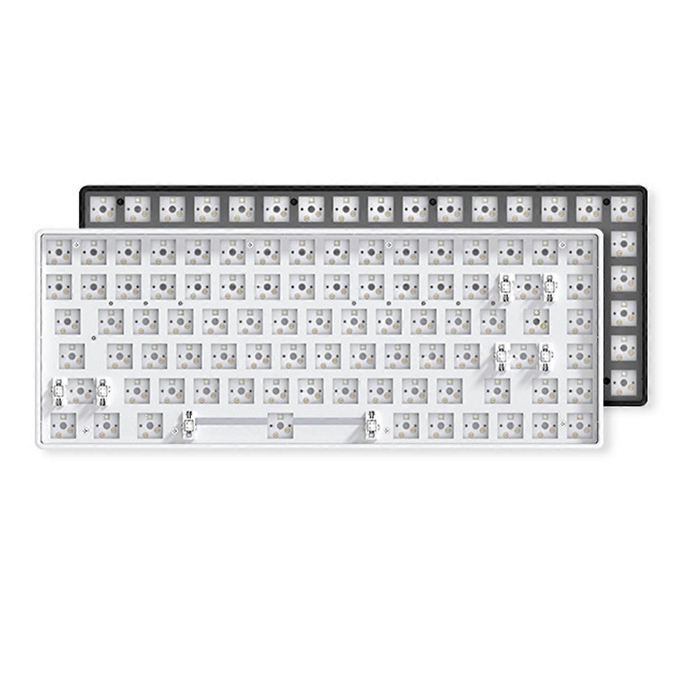 68-Key Hot Swappable Wireless+USB Wired+Bluetooth-compatible Mechanical Keyboard Kit