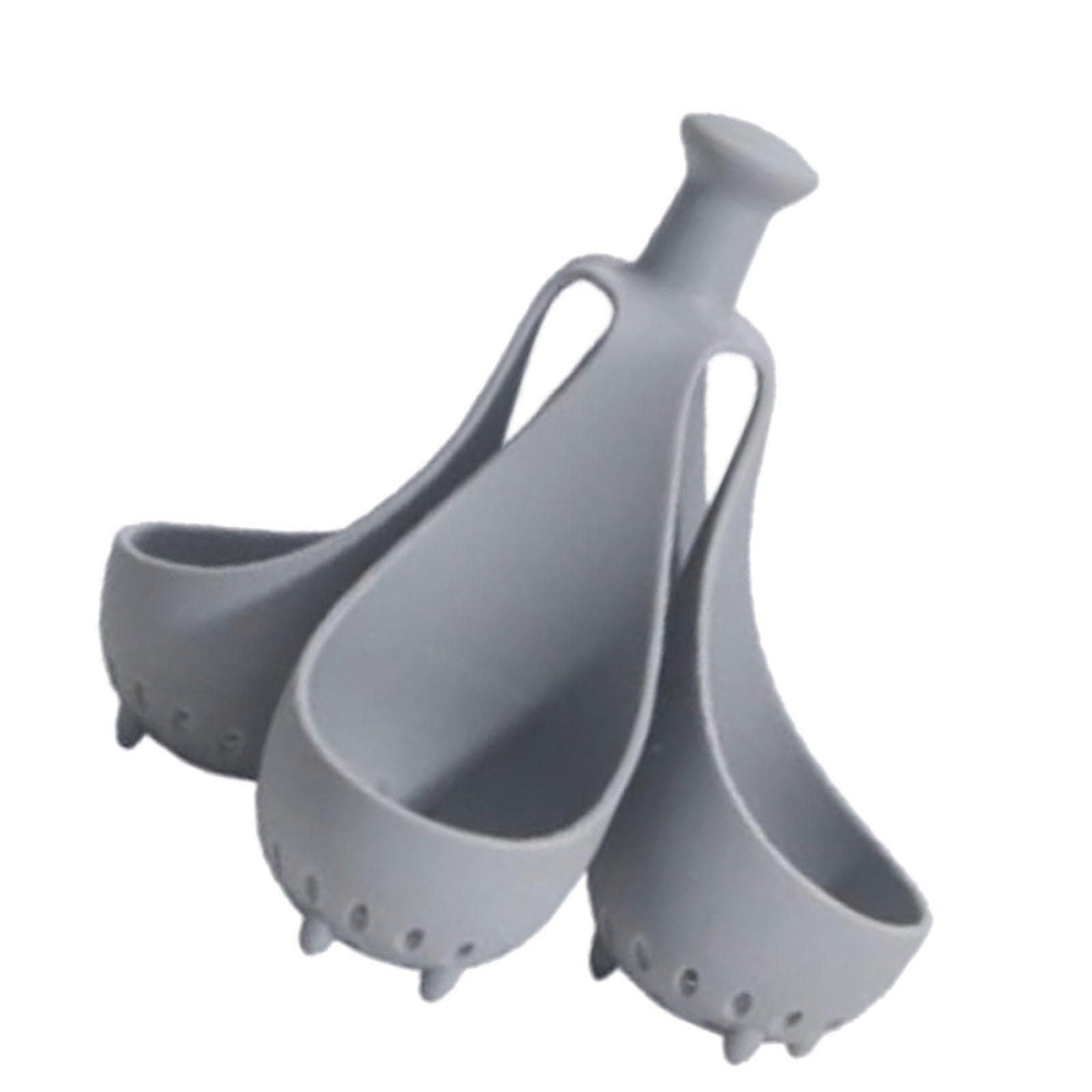 Egg Cooker with Drain Cavities for Boiling and Steaming, Compact 4 Egg Holder SpaceSaving Rack