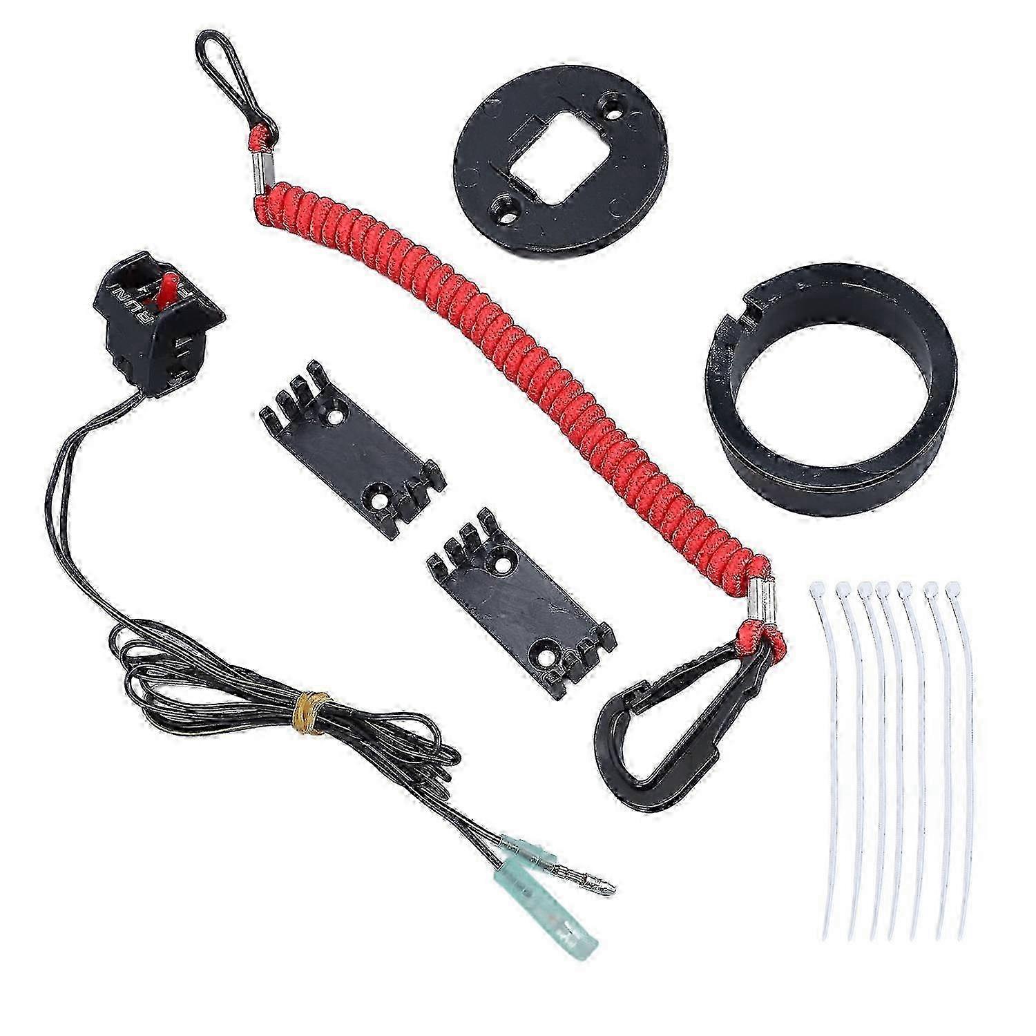 Engine Safety Lanyard Kill Stop Switch 19674A07 Stable Performance Lanyard Emergency Stop Switch for