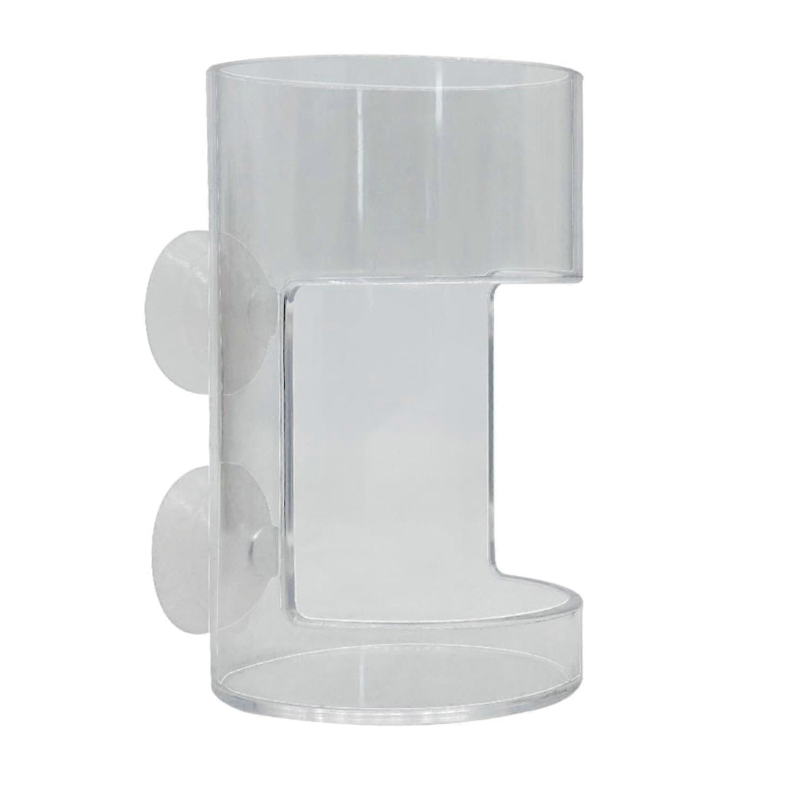 Aquarium Fish Feeder with Adjustable Suction Cup, Transparent Floating Feeding Ring Keeps Water Clean