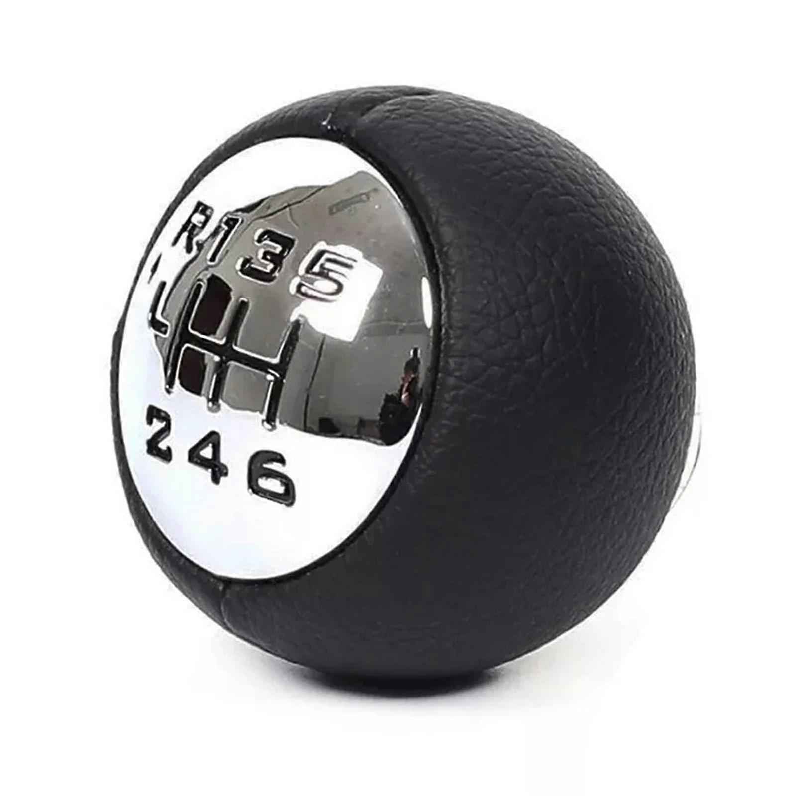 6 Speed Gear Shift Knob Black Silver Sleek Modern Style Car Shift Lever for Peugeot